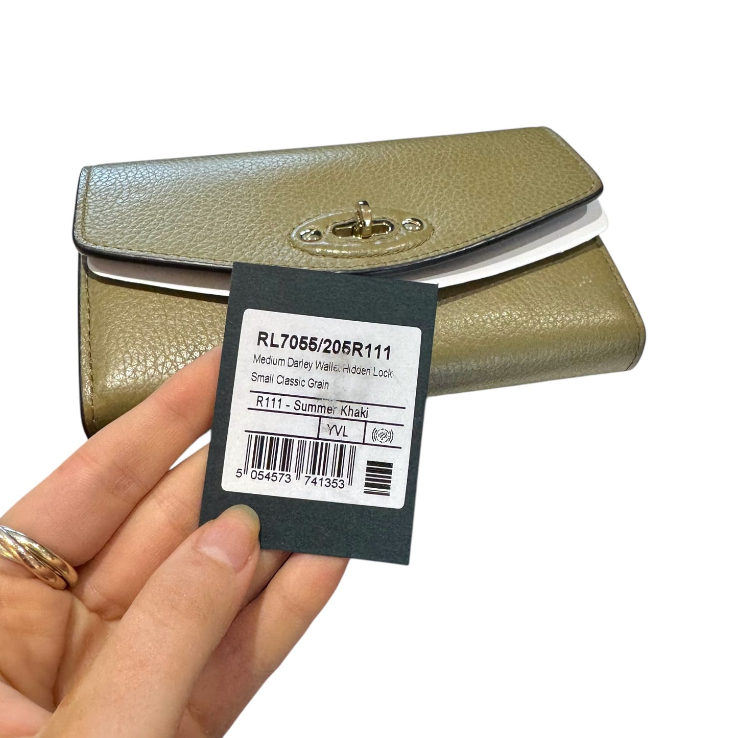 Mulberry Darley Wallet in Summer Khaki - NEW