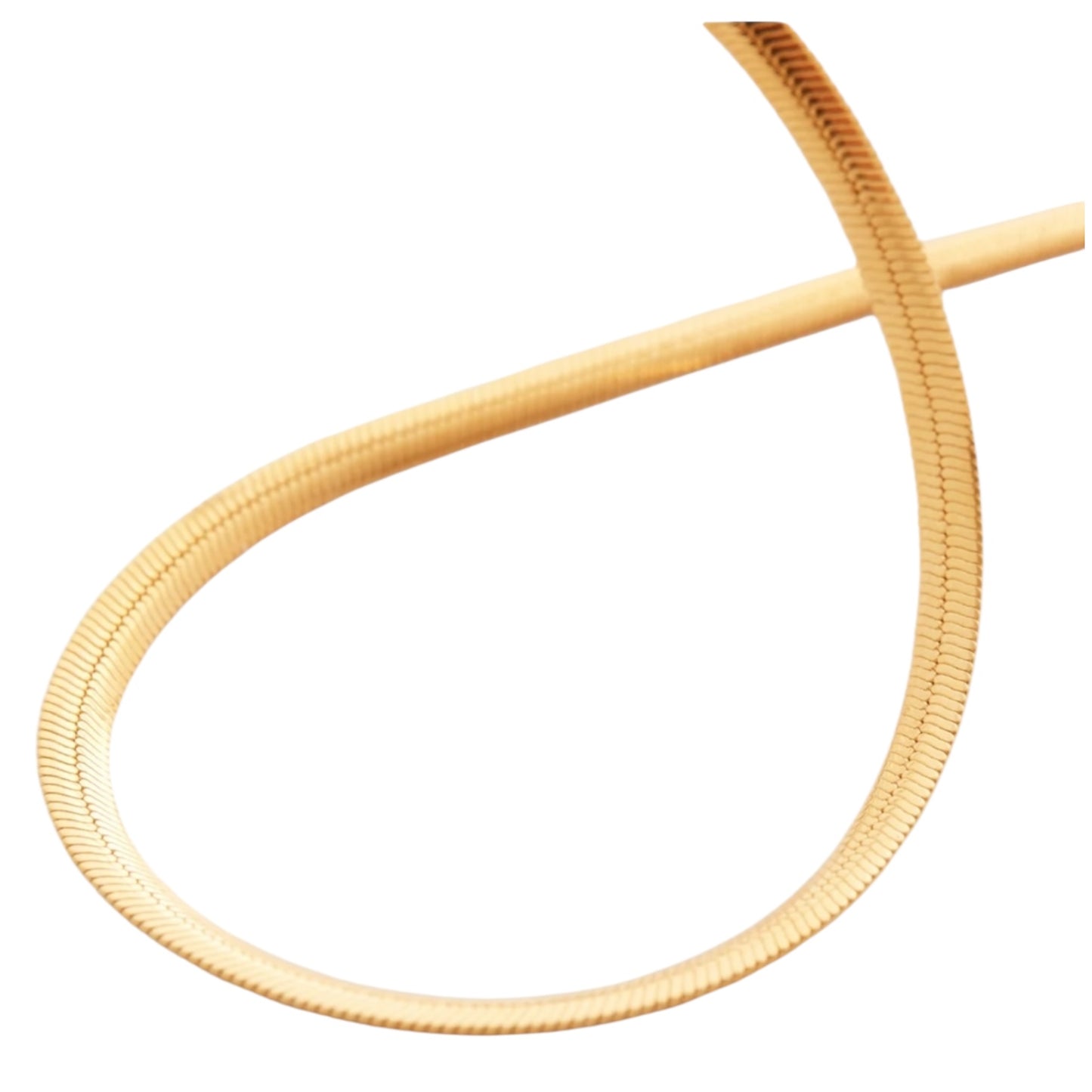 Monica Vinader Snake Chain Necklace 18in in 18k Gold Vermeil