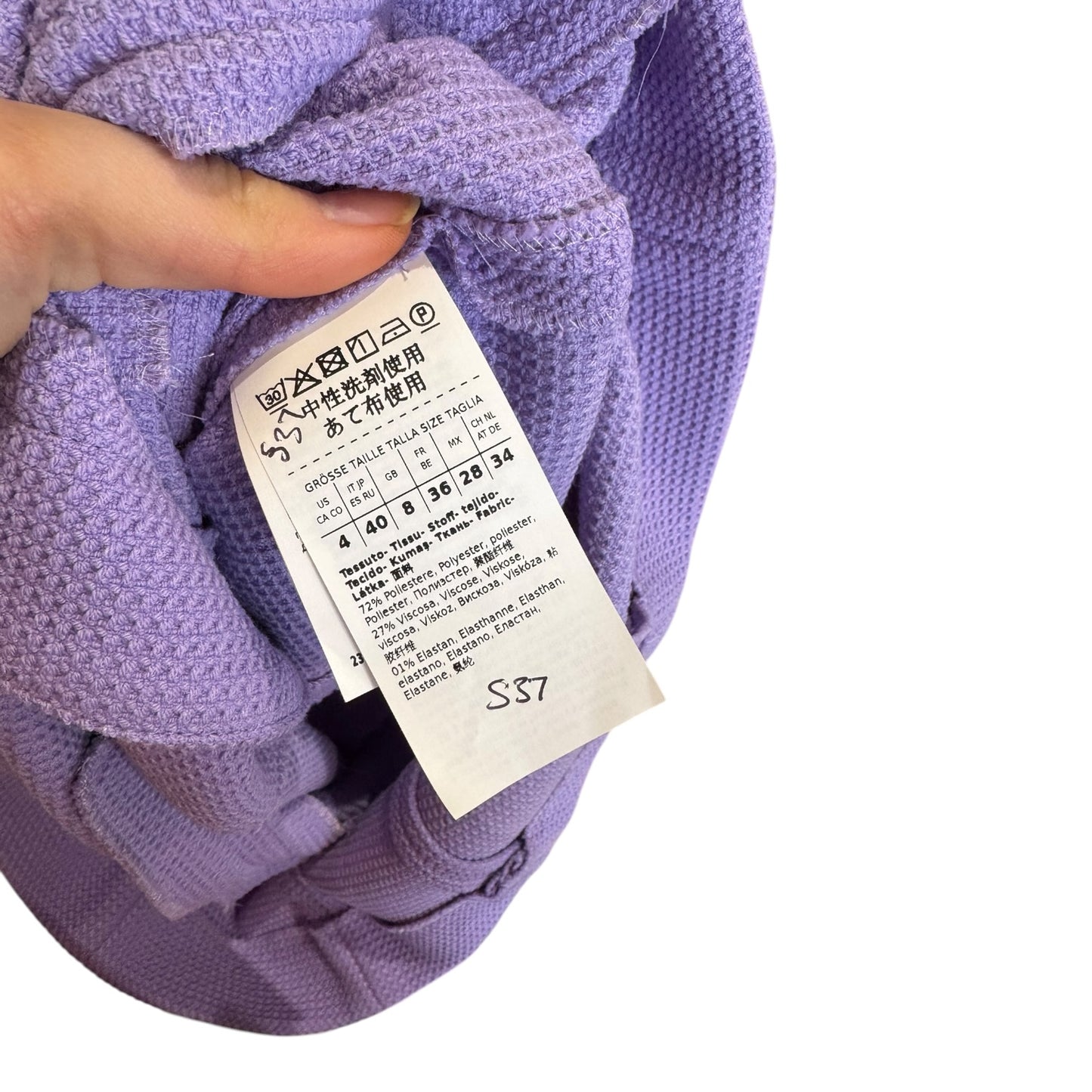 Emme Cuscus Lilac Crop Jacket - 8