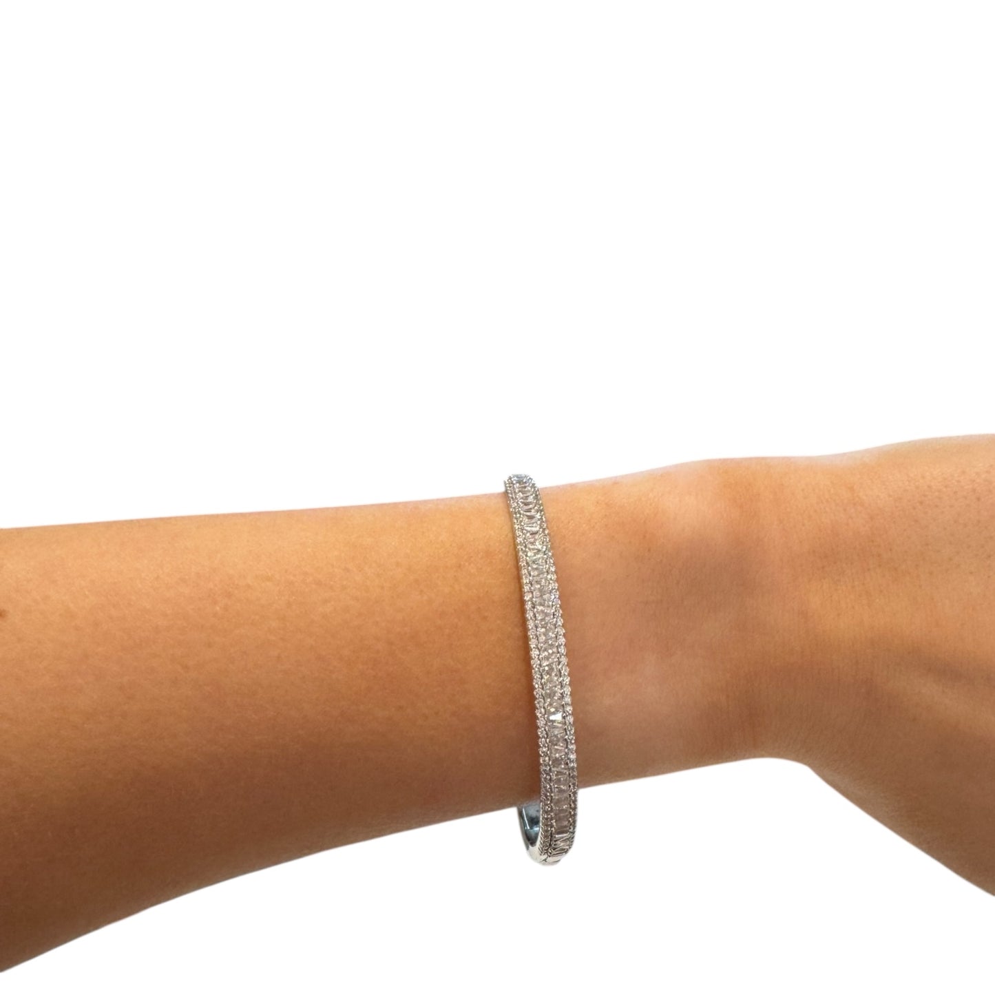 Michael Kors Silver Sparkly Bangle