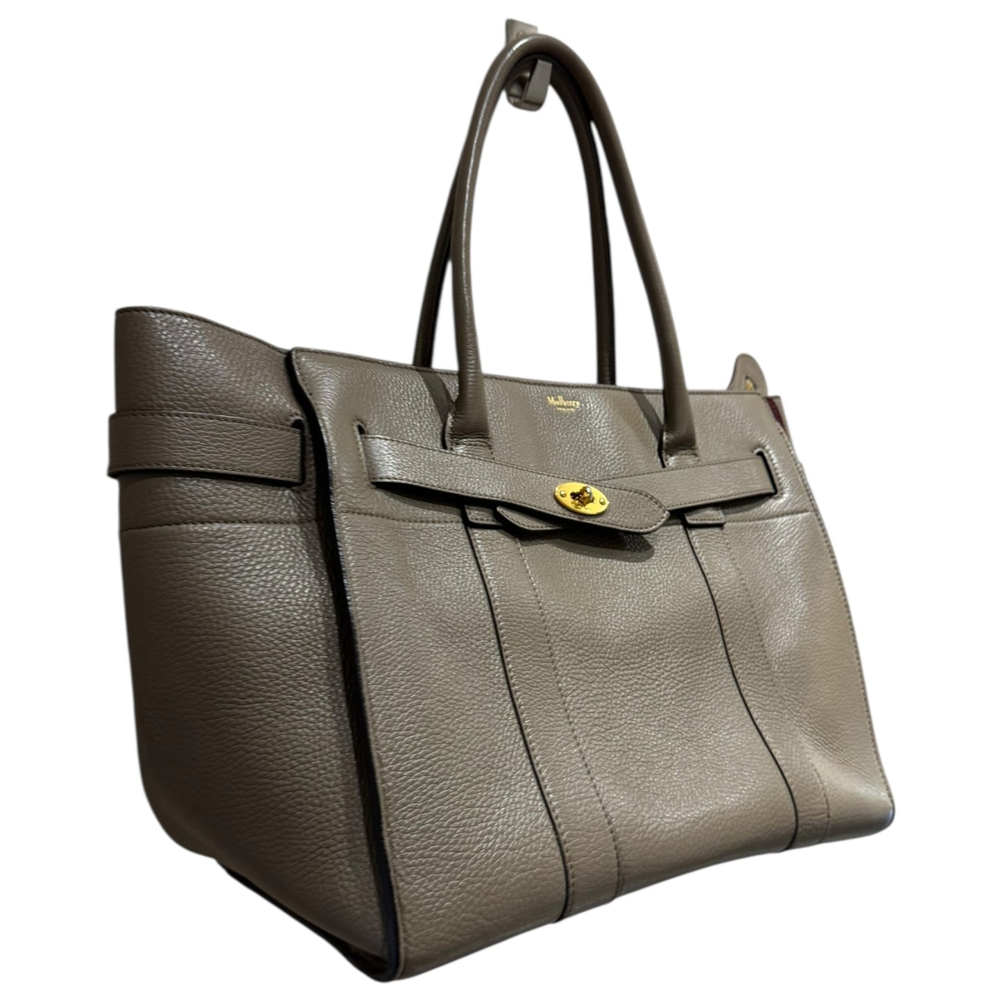 Mulberry Taupe Zipped Bayswater Bag