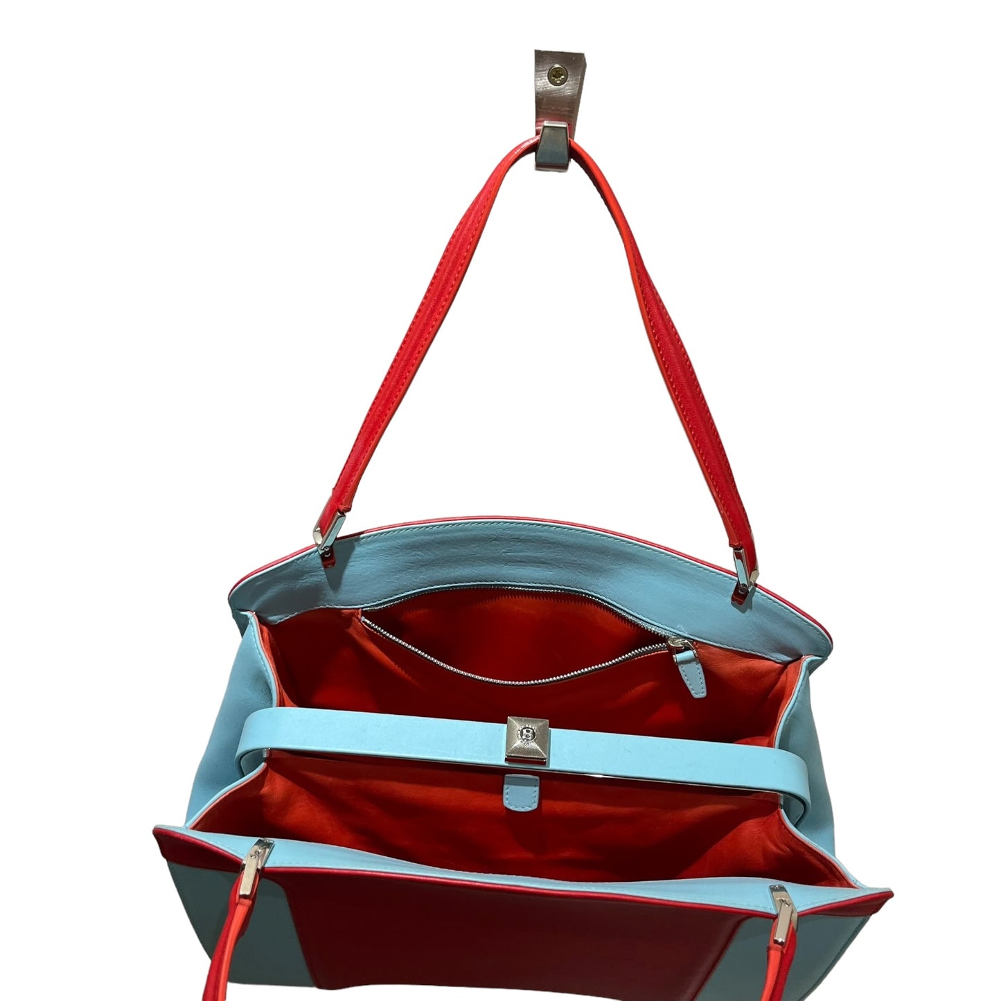 Bentley Turquoise and Red Bag