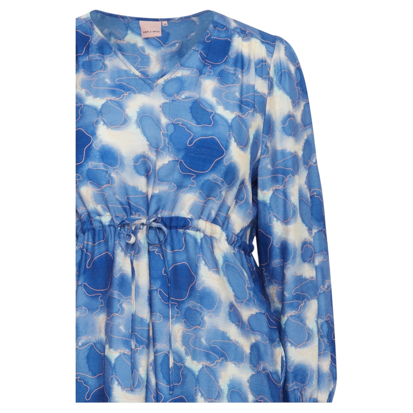 Simple Wish Ariana Blue Pattern Dress - 18/20