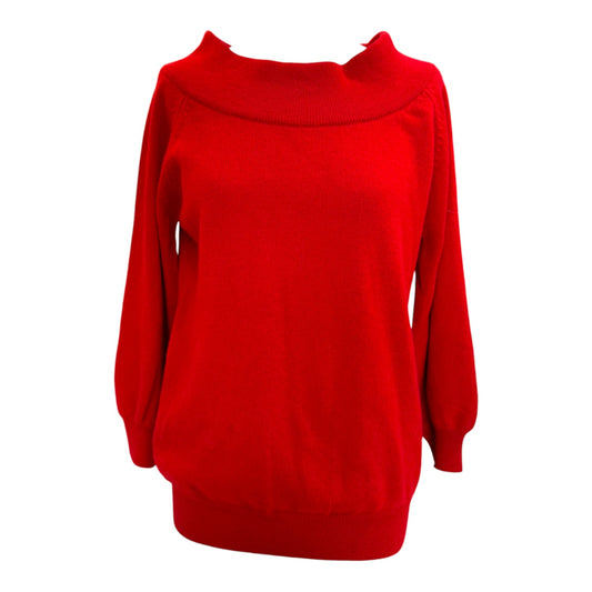 Suzie Monaghan Cashmere Red Cowl Neck Jumper - 12