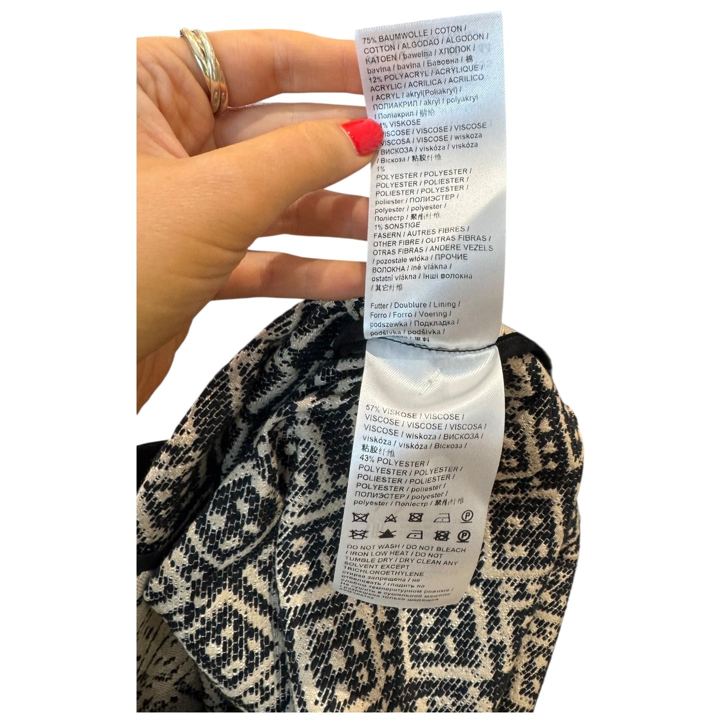 Luisa Cerano Jacquard Dice Print Coat - 12