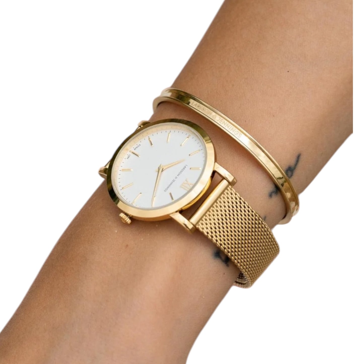 Larson & Jennings Gold 'Lugano' Watch