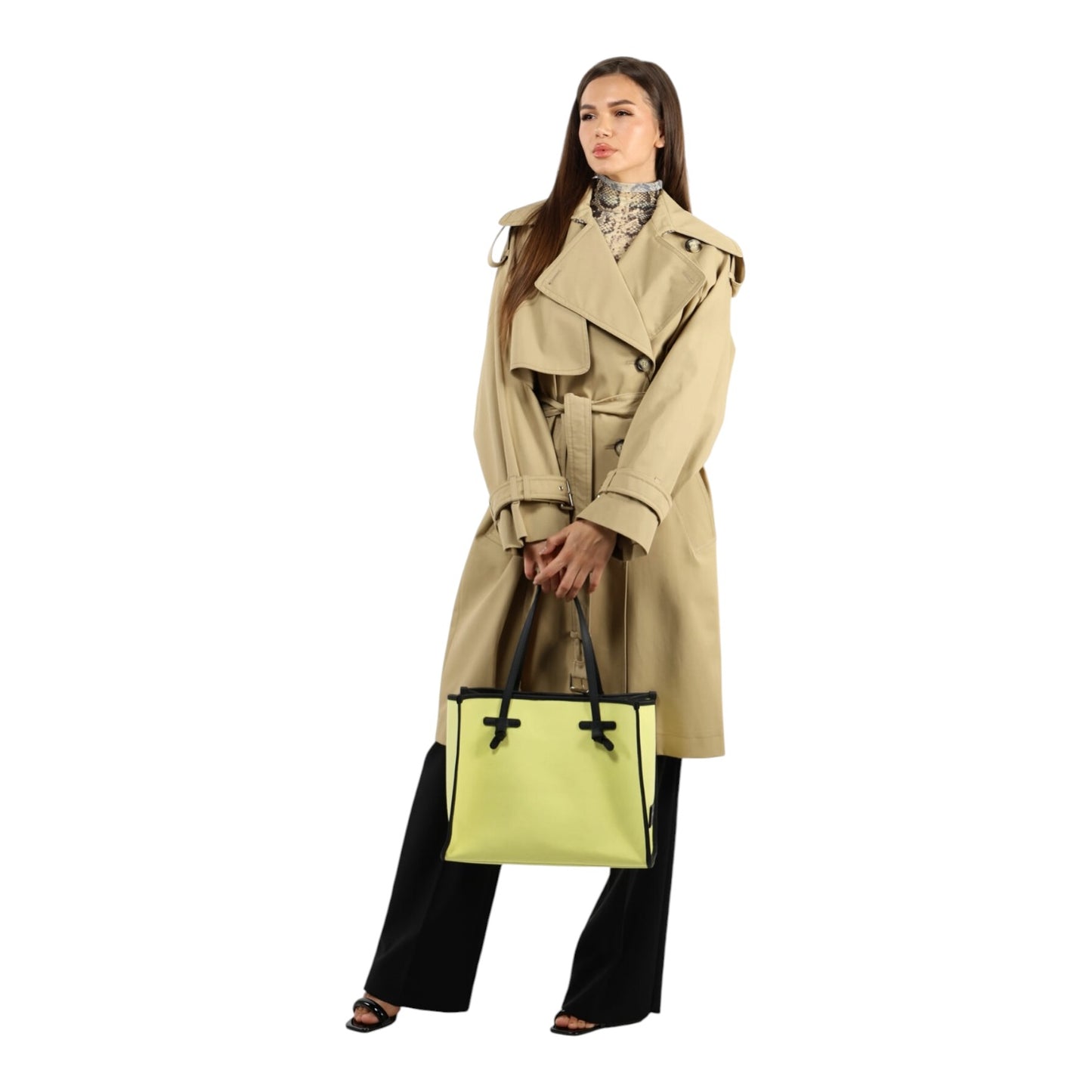 Gianni Chiarini Firenze Marcella Lime Green Shopper Bag