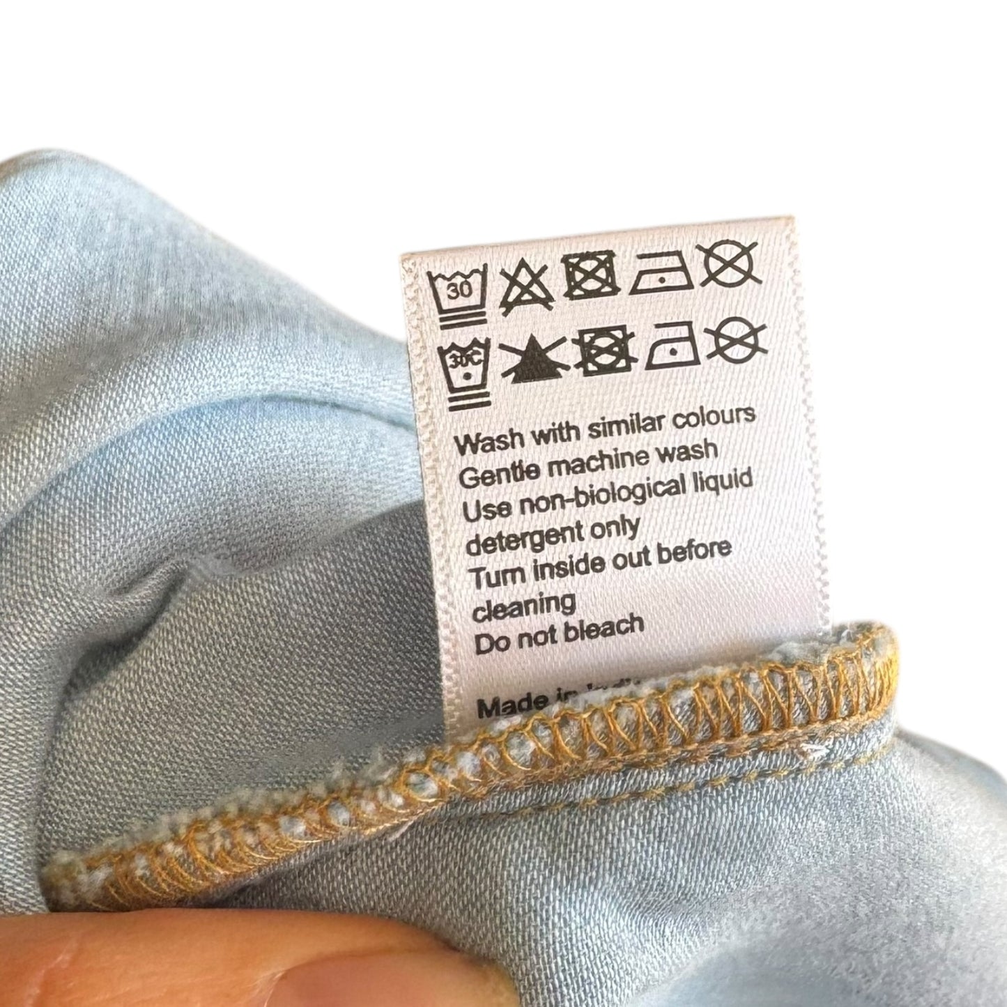 Me + Em Chambray Relaxed Ruffle Midi Dress - 10