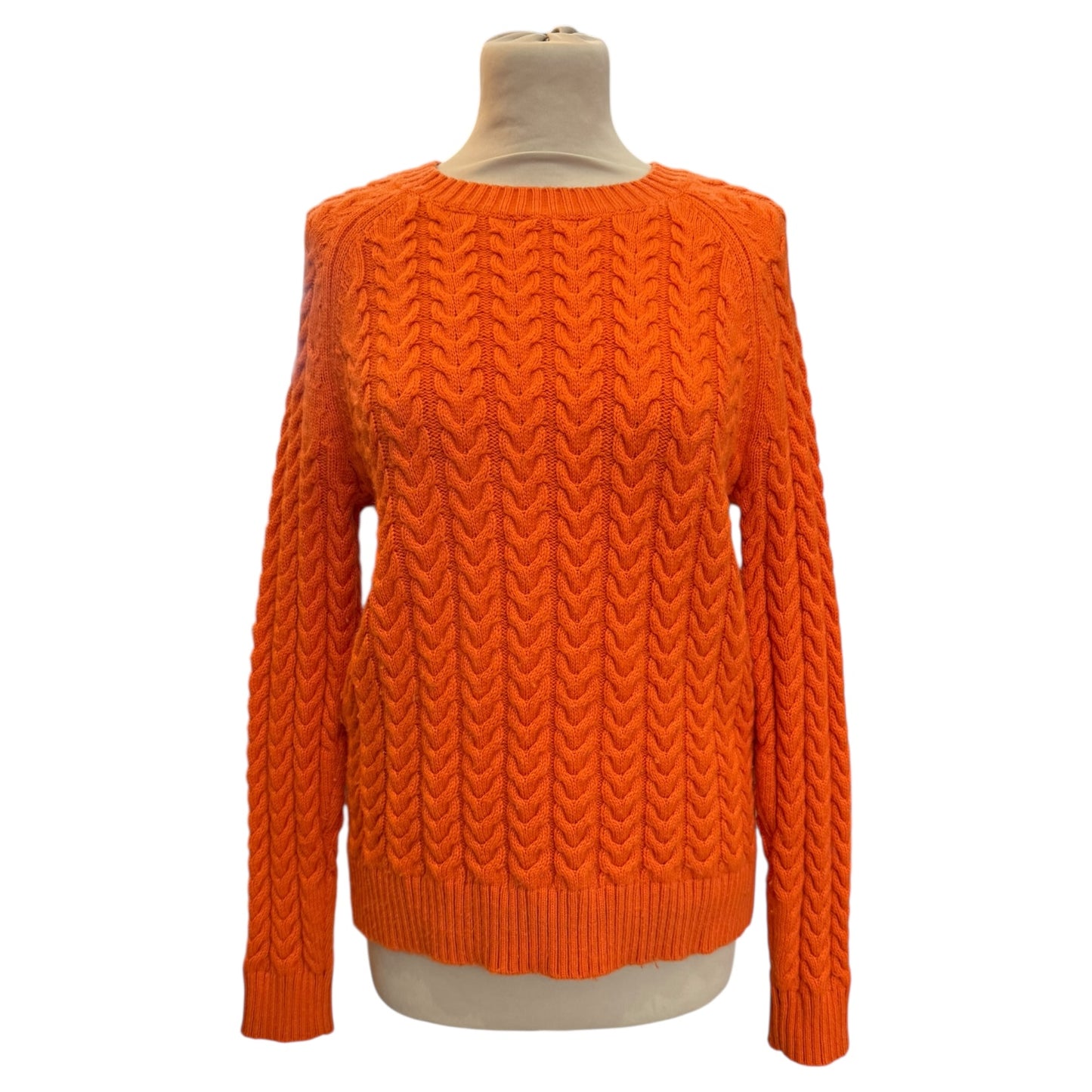Madeleine Orange Cable Knit Jumper - 10/12