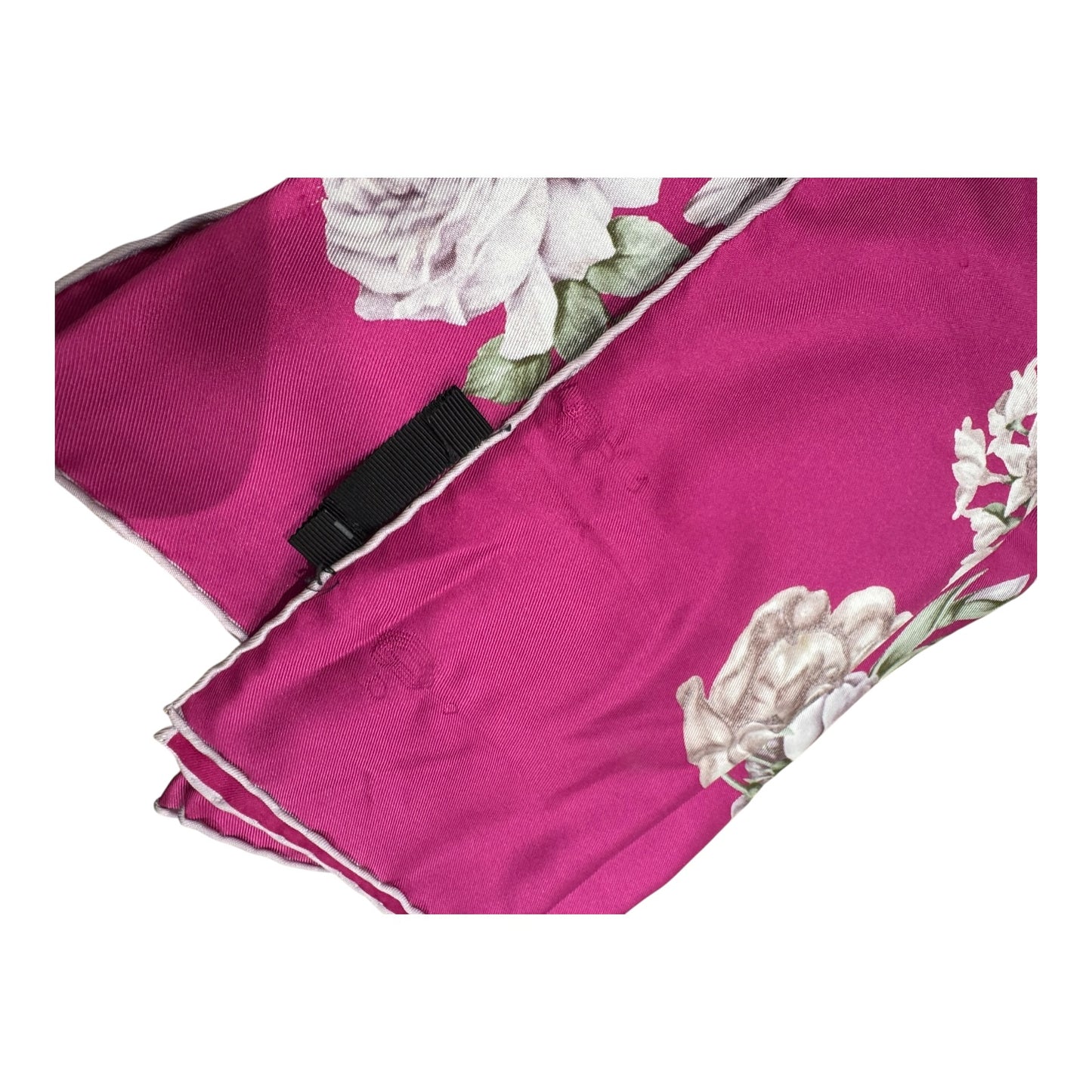 Loewe Pink Floral Silk Scarf