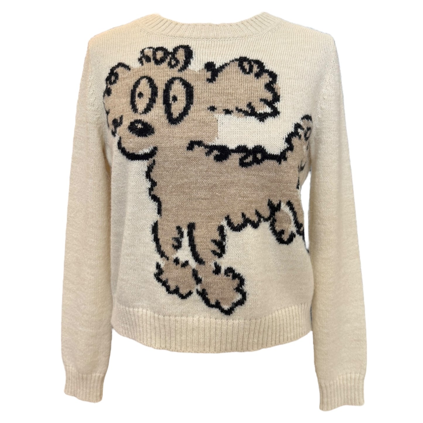 Weekend Max Mara Dog Motif Wool and Alpaca Sweater - 8