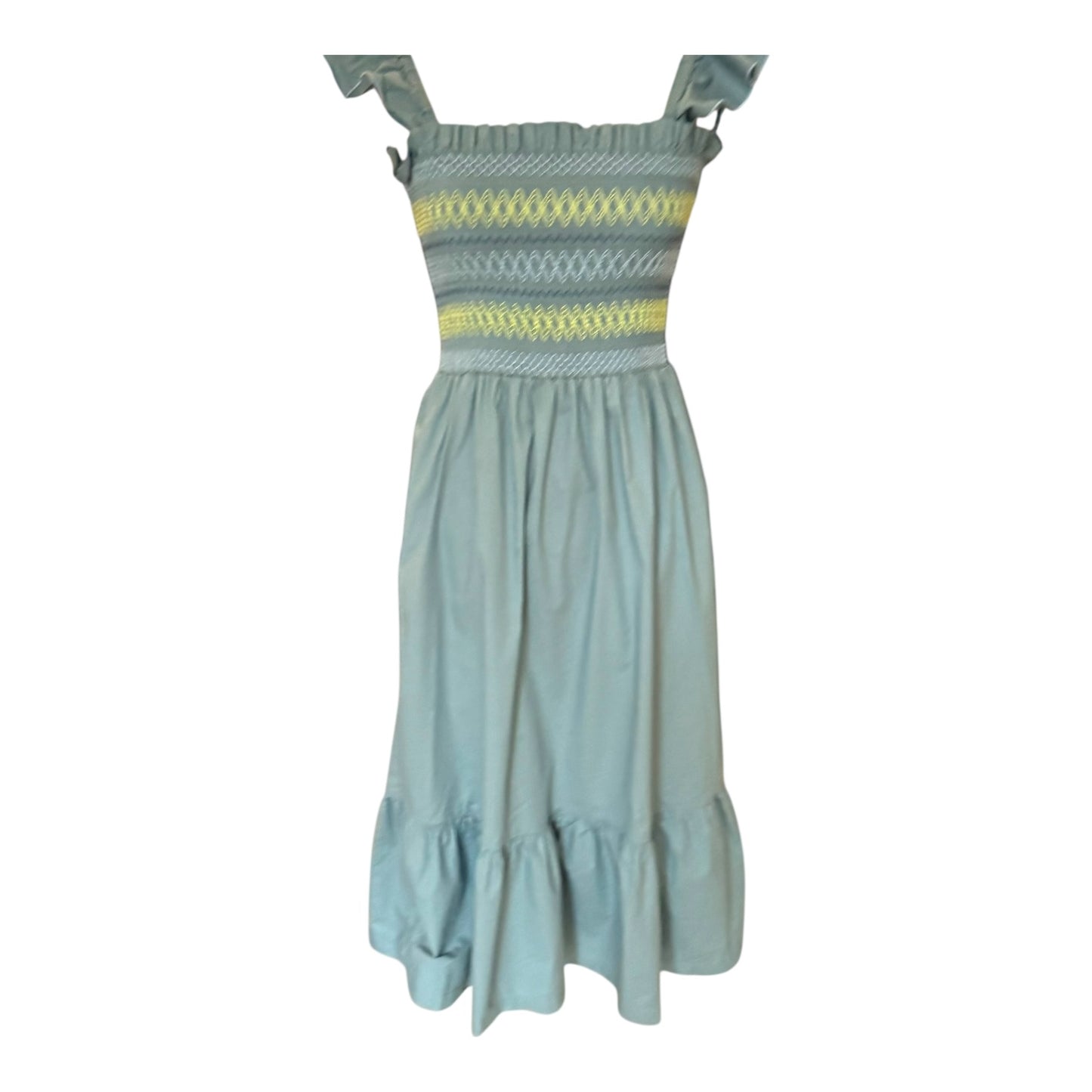 Paul Smith Blue Stretch Cotton Sun Dress - 10