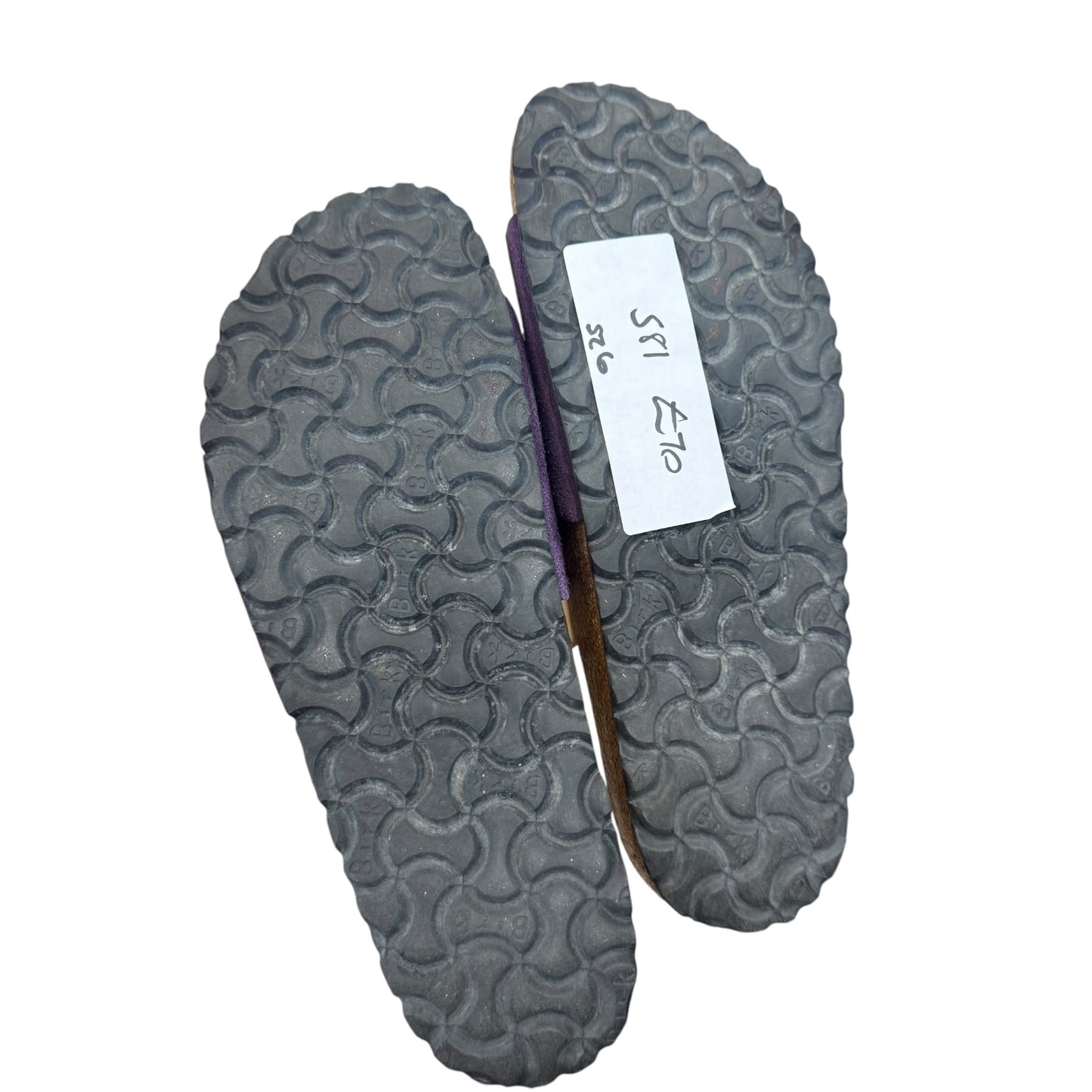 Birkenstock Madrid Slider in Purple Suede - 39 / 6