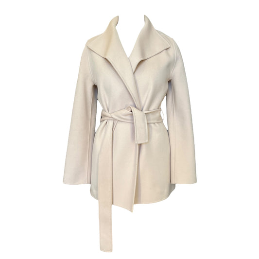 Joseph Pale Pink Wool and Cashmere Coat