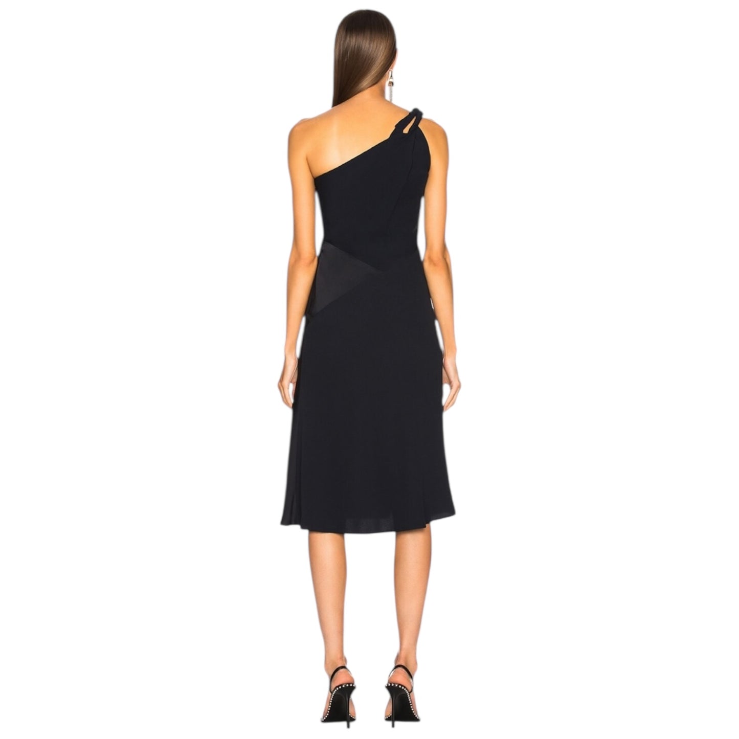 Versace Navy One Shoulder Dress - 12