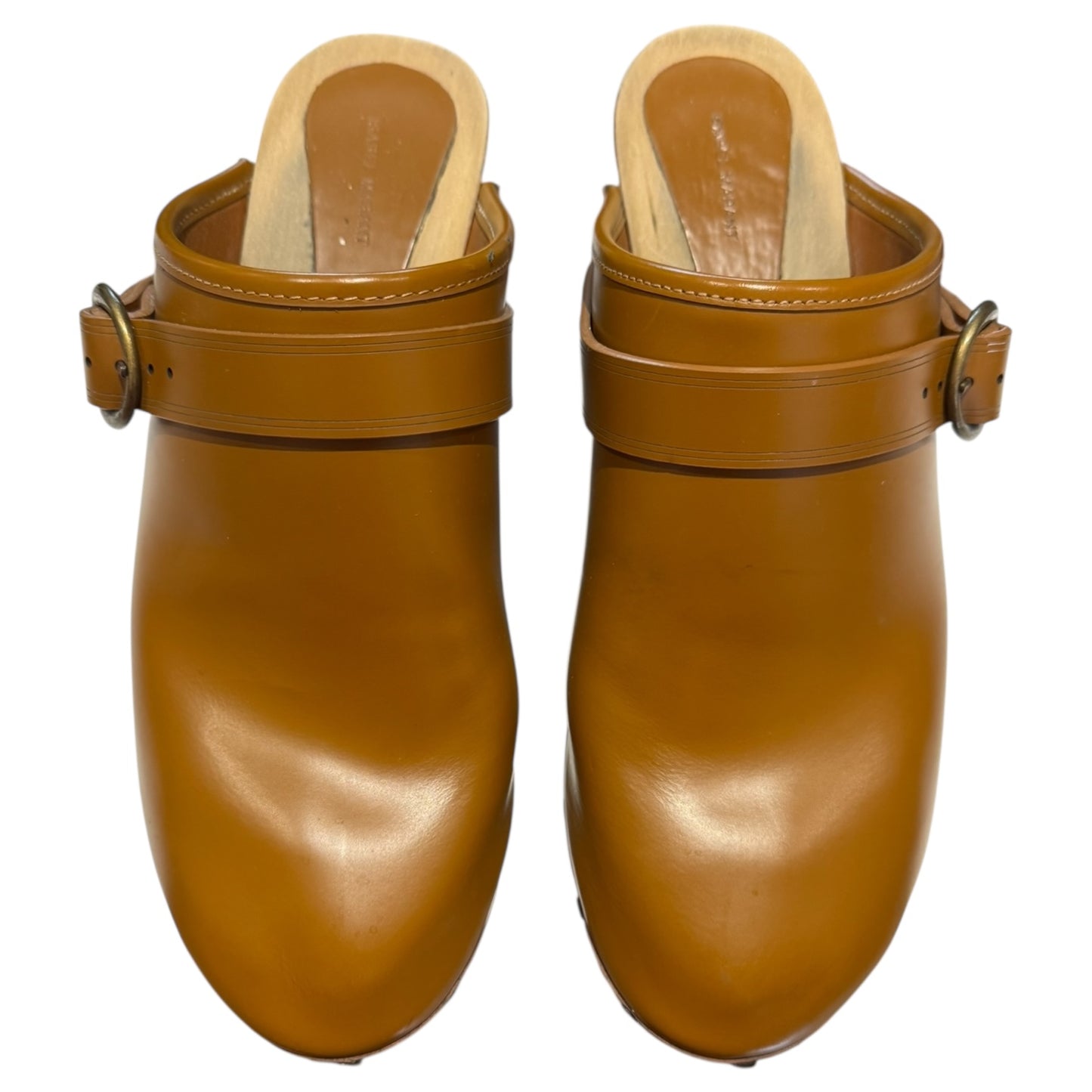 Isabel Marant Titya Leather Clogs in Camel - 40 / 7