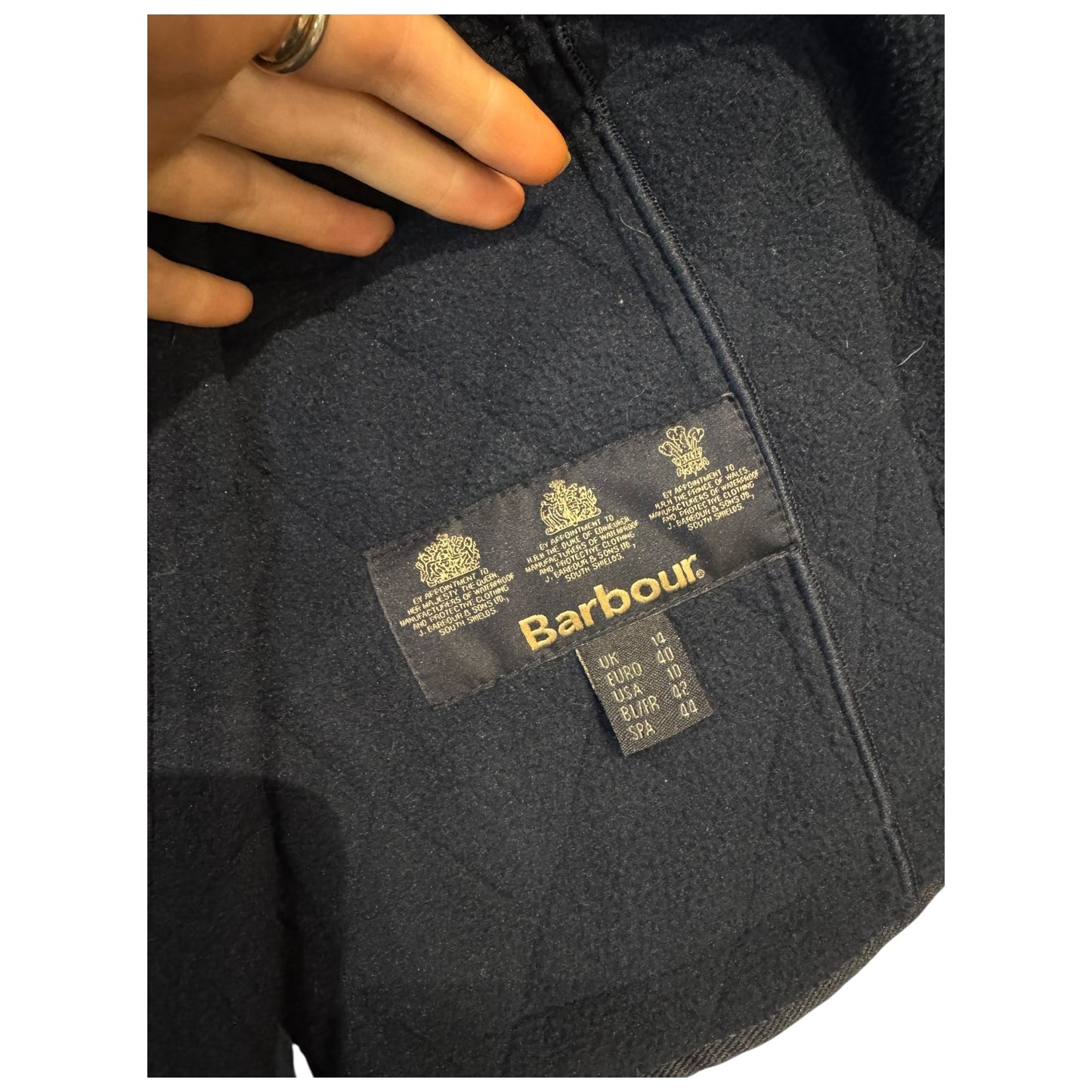 Barbour Navy Women's Polarquilt Jacket - 12