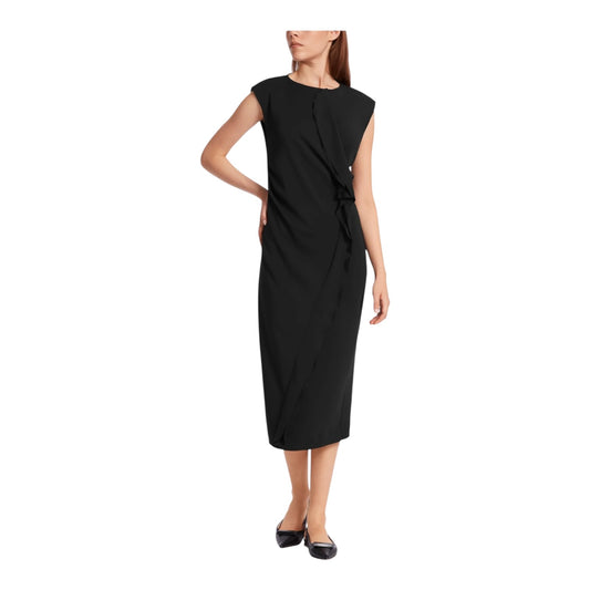 Marc Cain Black Dess with Ruffle Detail - 12/14