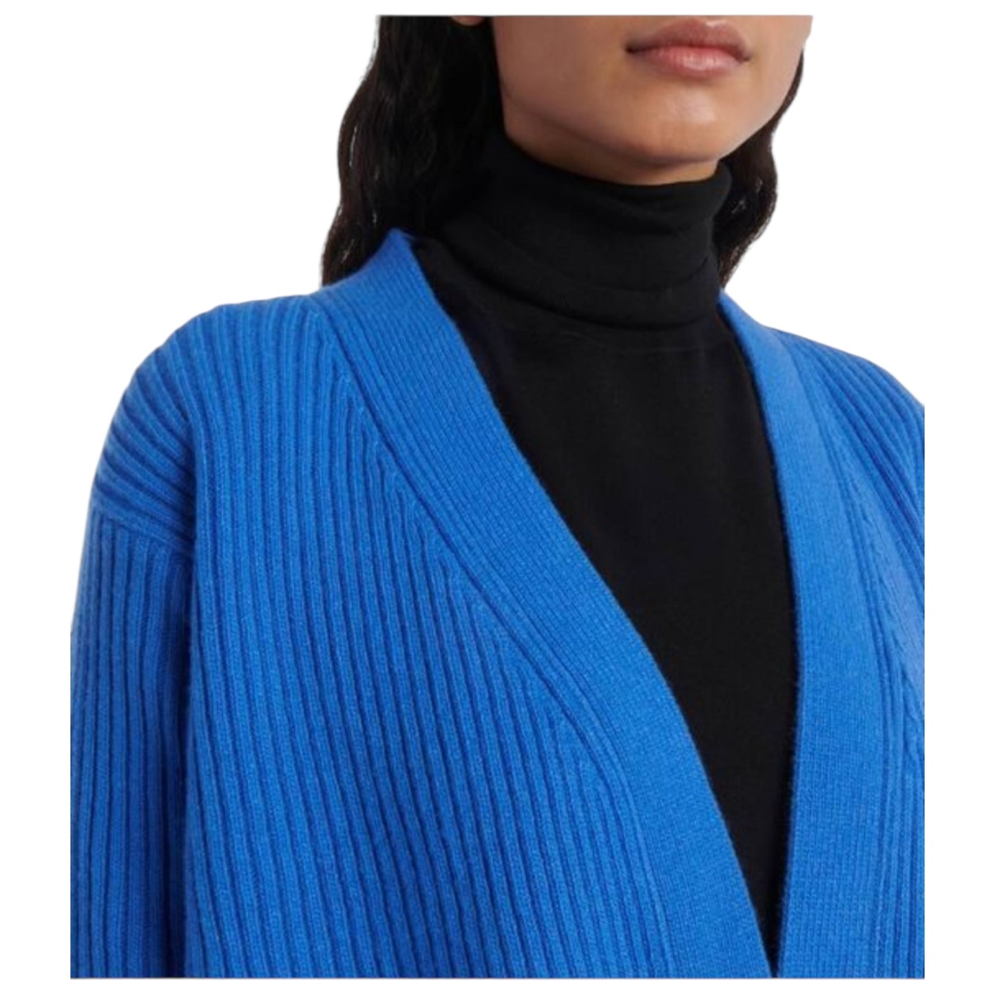 Victoria Beckham Wrap Cardigan in Blue - 8/10