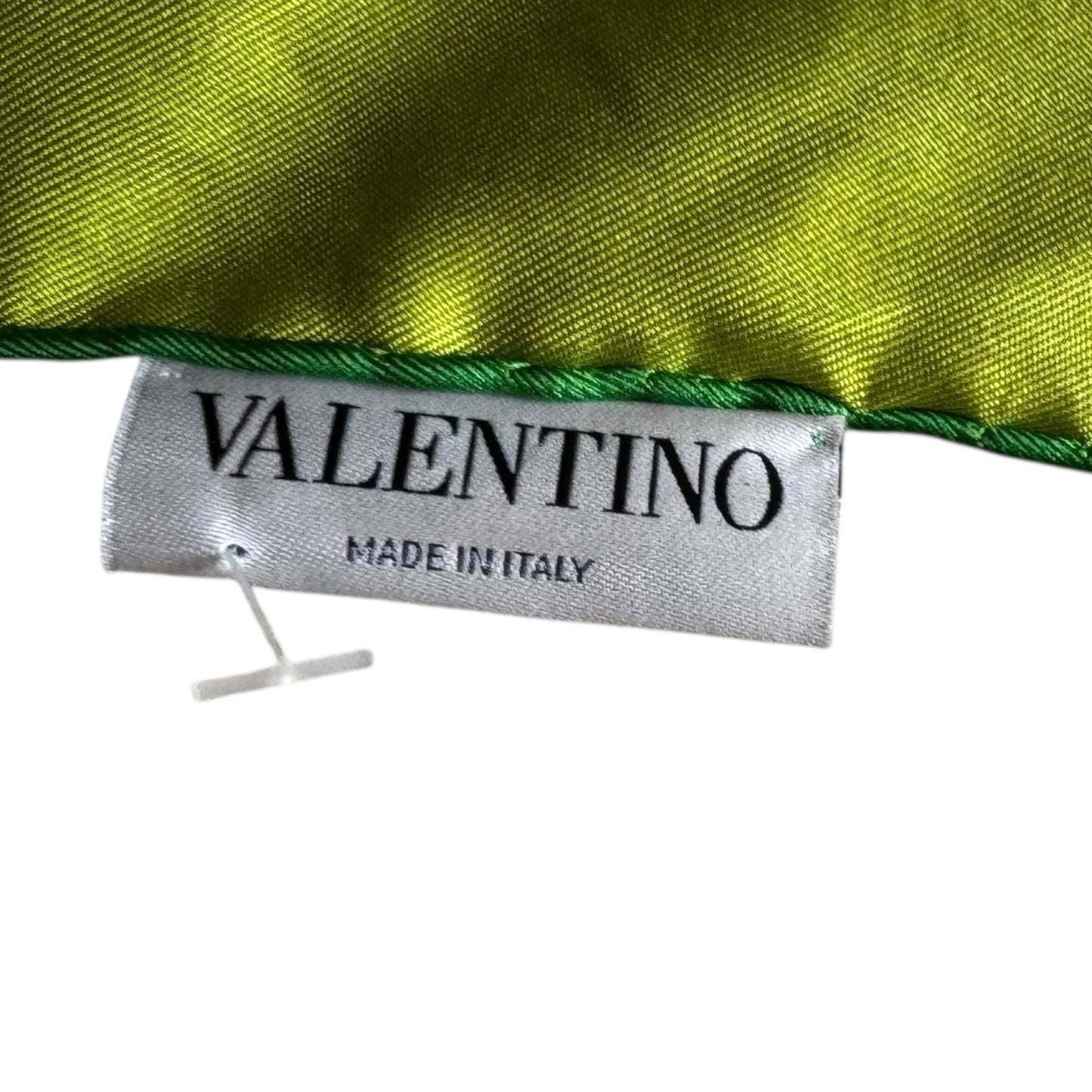 Valentino Green Polka Dot Silk Scarf
