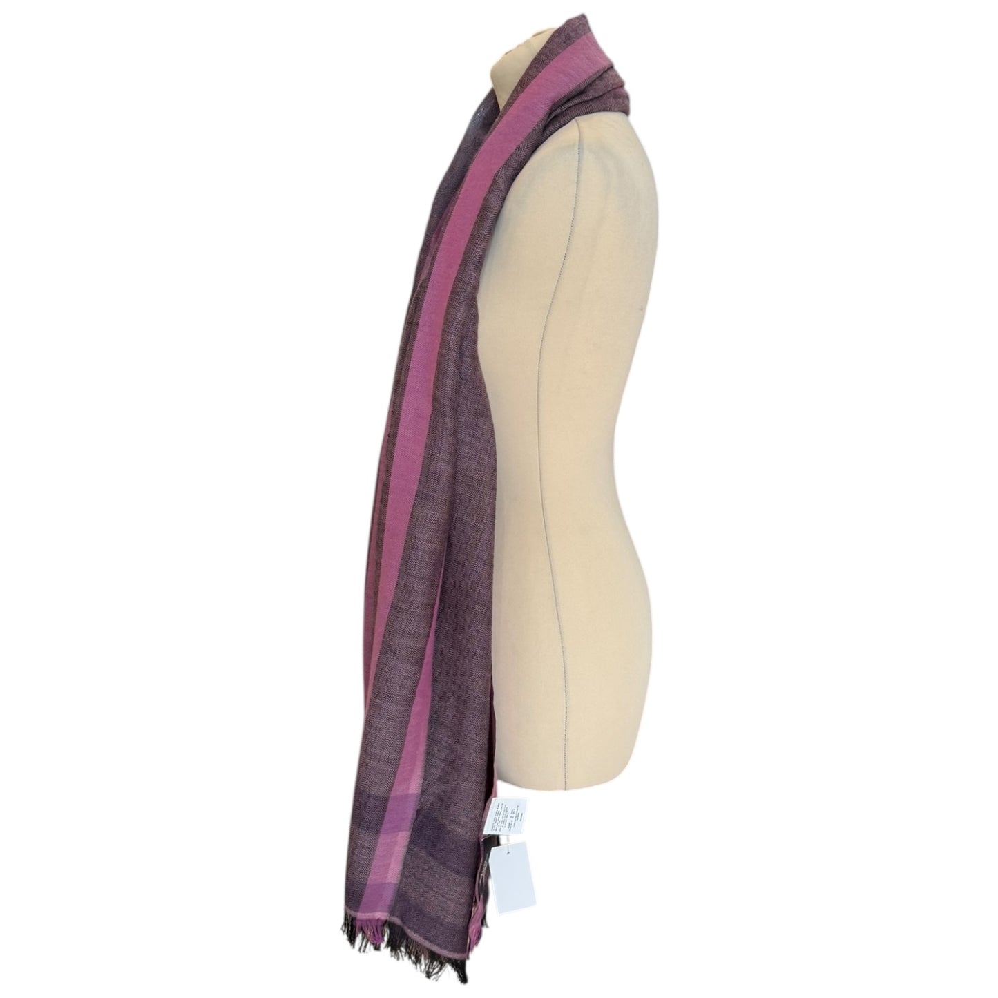 Weekend Max Mara Purple Cotton and Wool Scarf