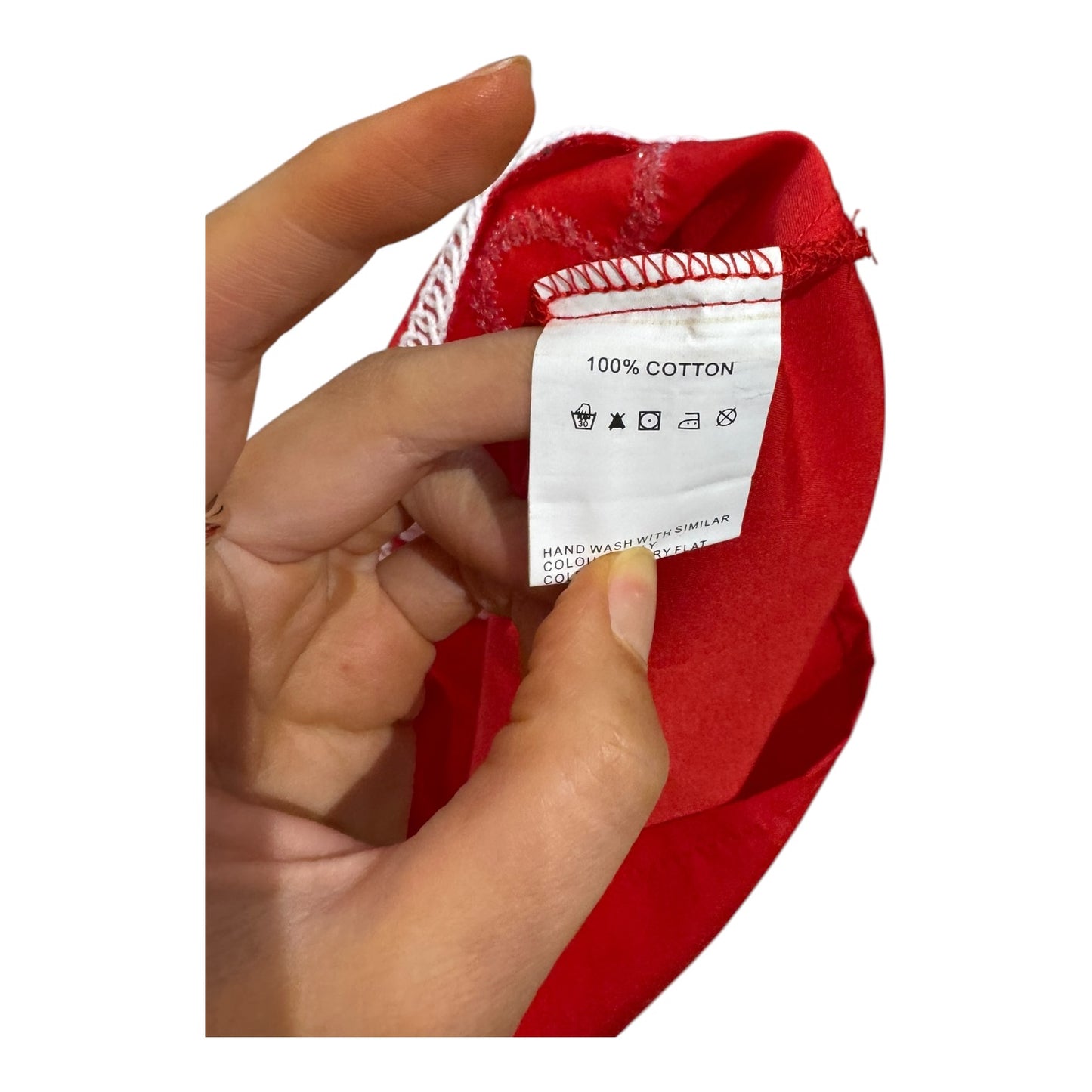 Frime Red Cotton Embroidered Crop Top - 12