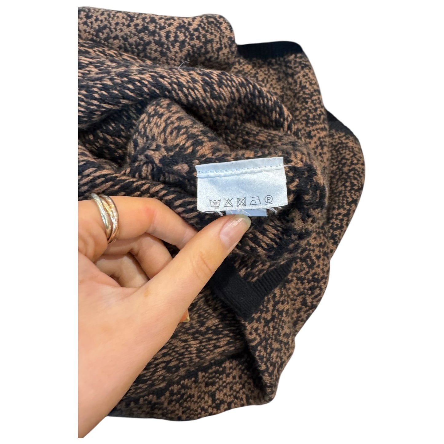 Madeleine Brown and Black Skirt, Sweater and Detachable Snood - 12