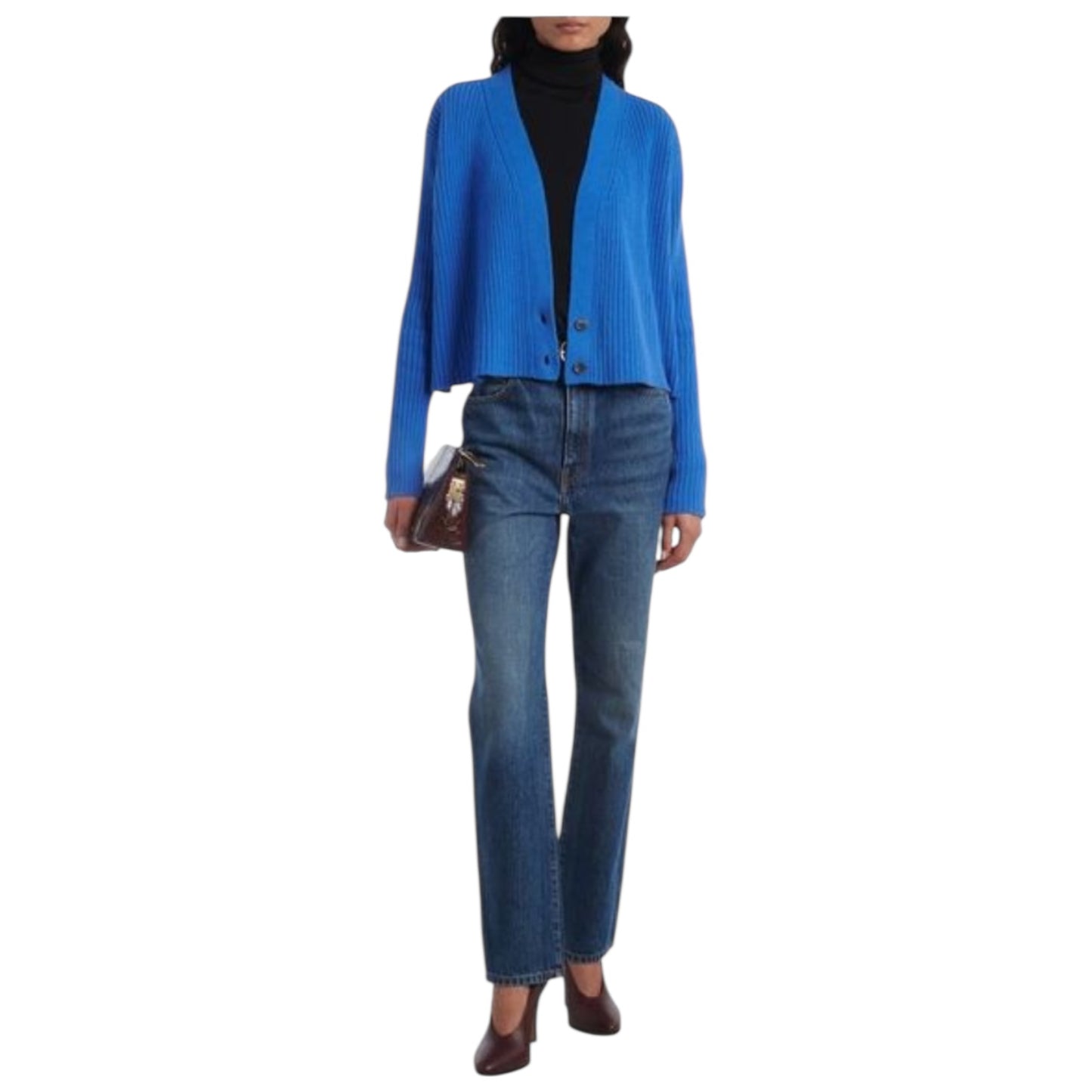 Victoria Beckham Wrap Cardigan in Blue - 8/10