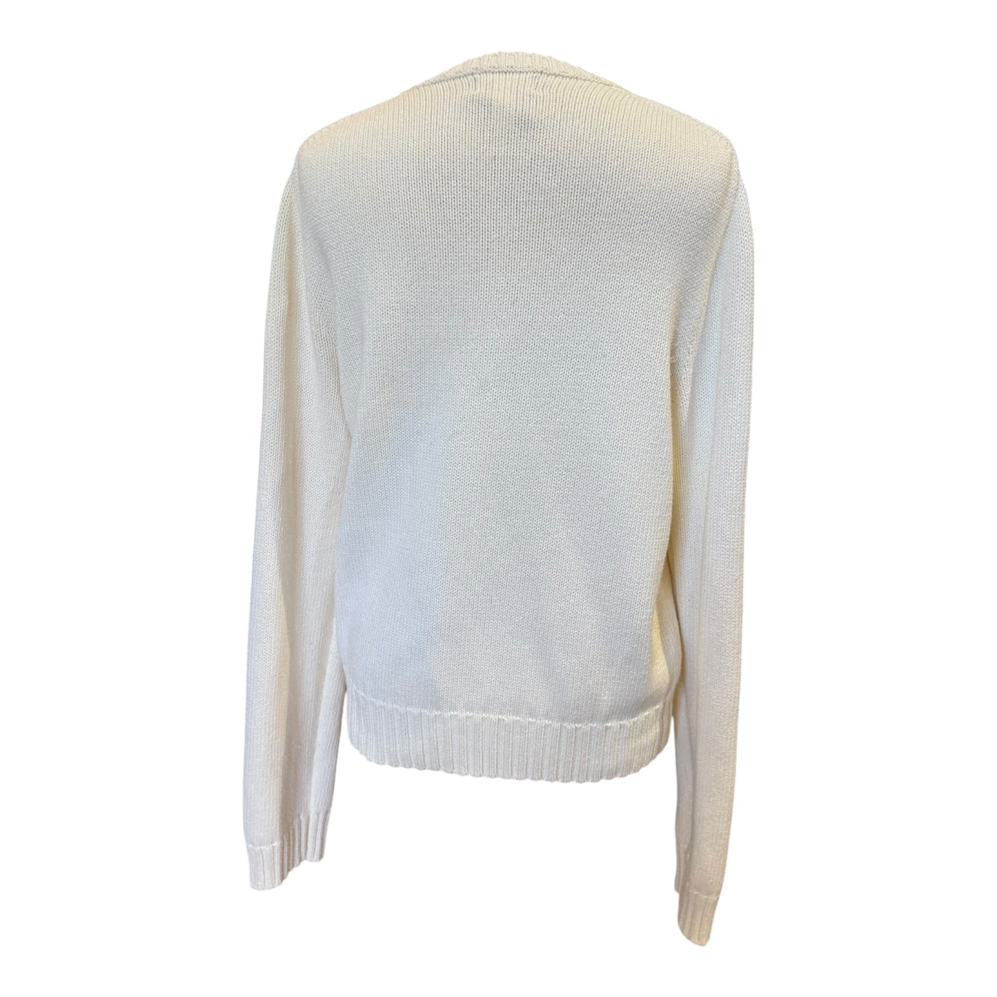 Ralph Lauren The Iconic Flag Jumper in Cream - 12/14