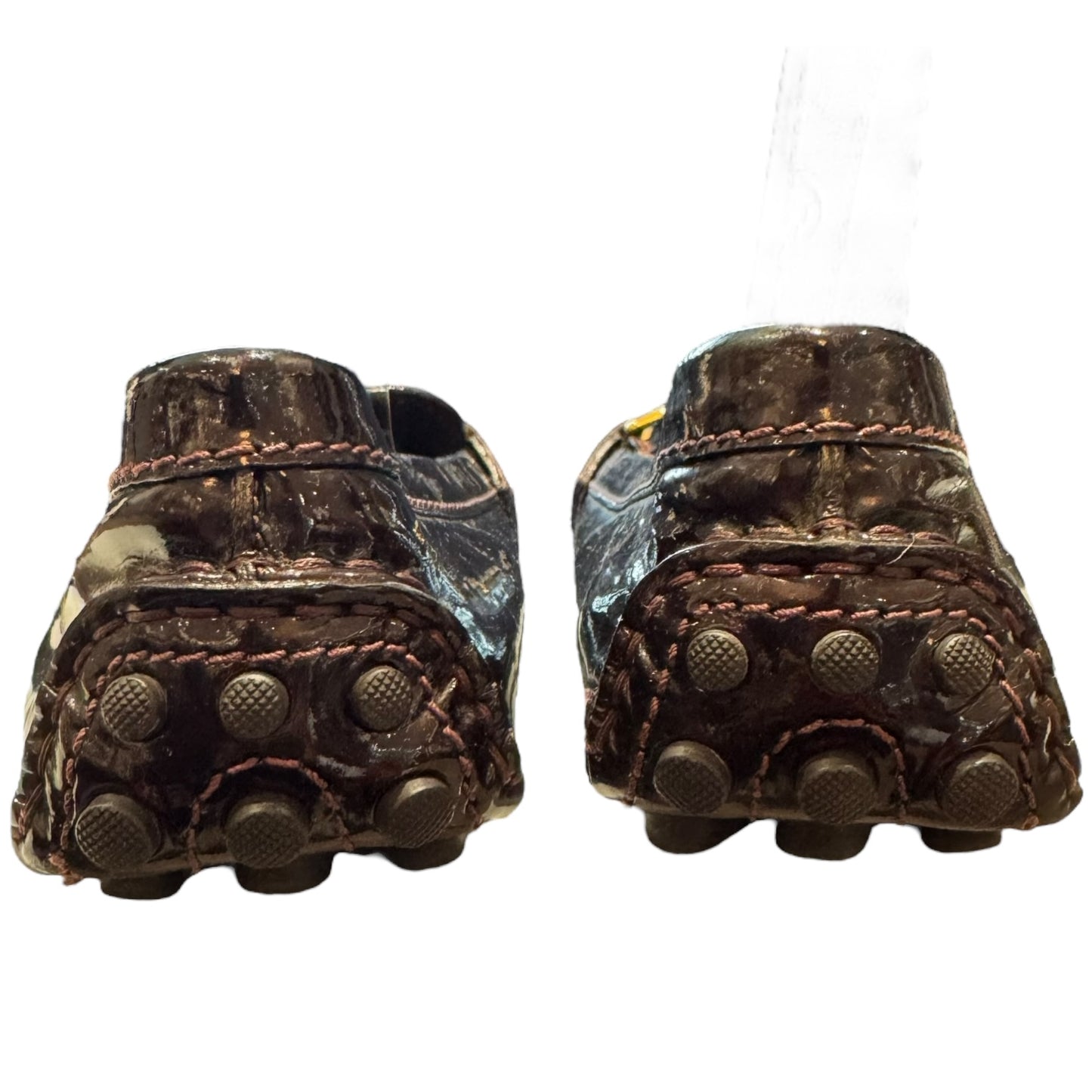 Louis Vuitton Dauphine Burgundy Patent Leather Loafers - 37.5 / 4.5