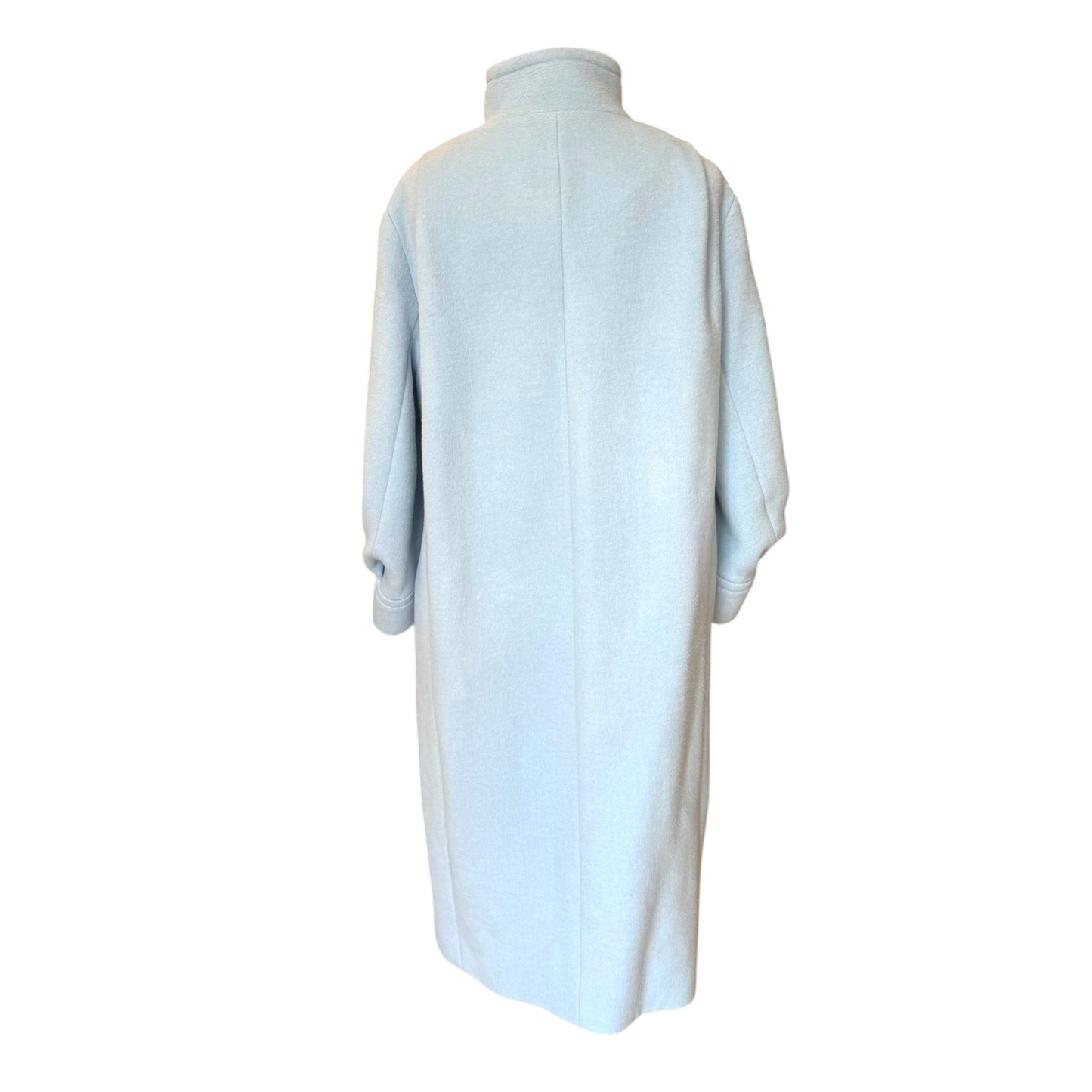 Ted Baker Sairse Pleated-Sleeve Pale Blue Coat - 12