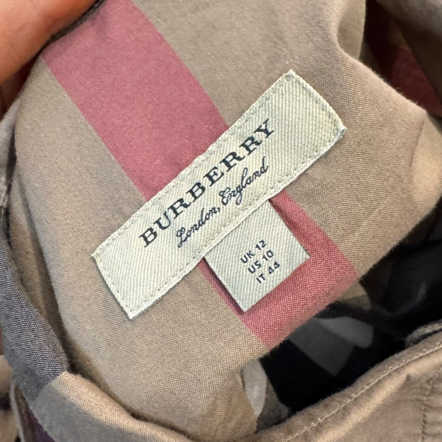 Burberry Nova Check Shirt Dress - 12