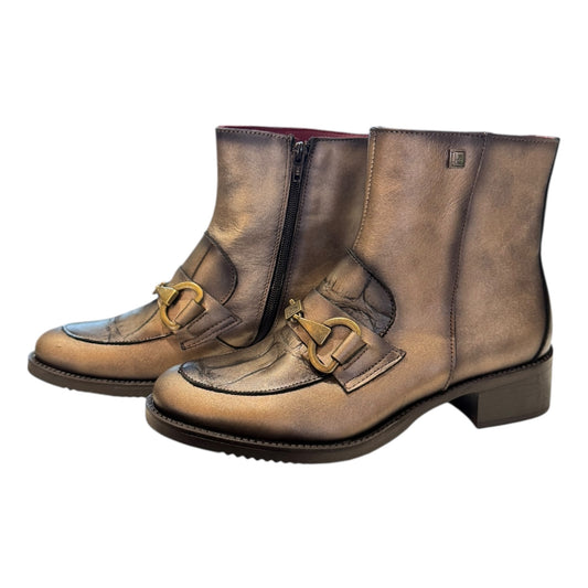 Jose Sanchez Bronze Buckle Boots - 37/4