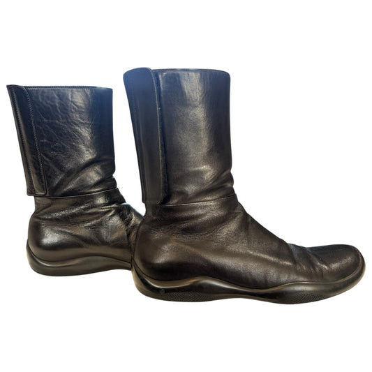 Prada Sport Leather Ankle Boots - 39/6