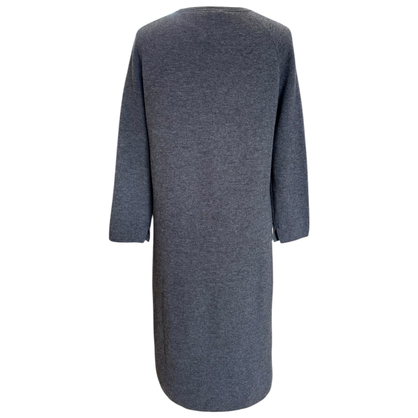'S Max Mara Grey Cashmere and Wool Dress - 12