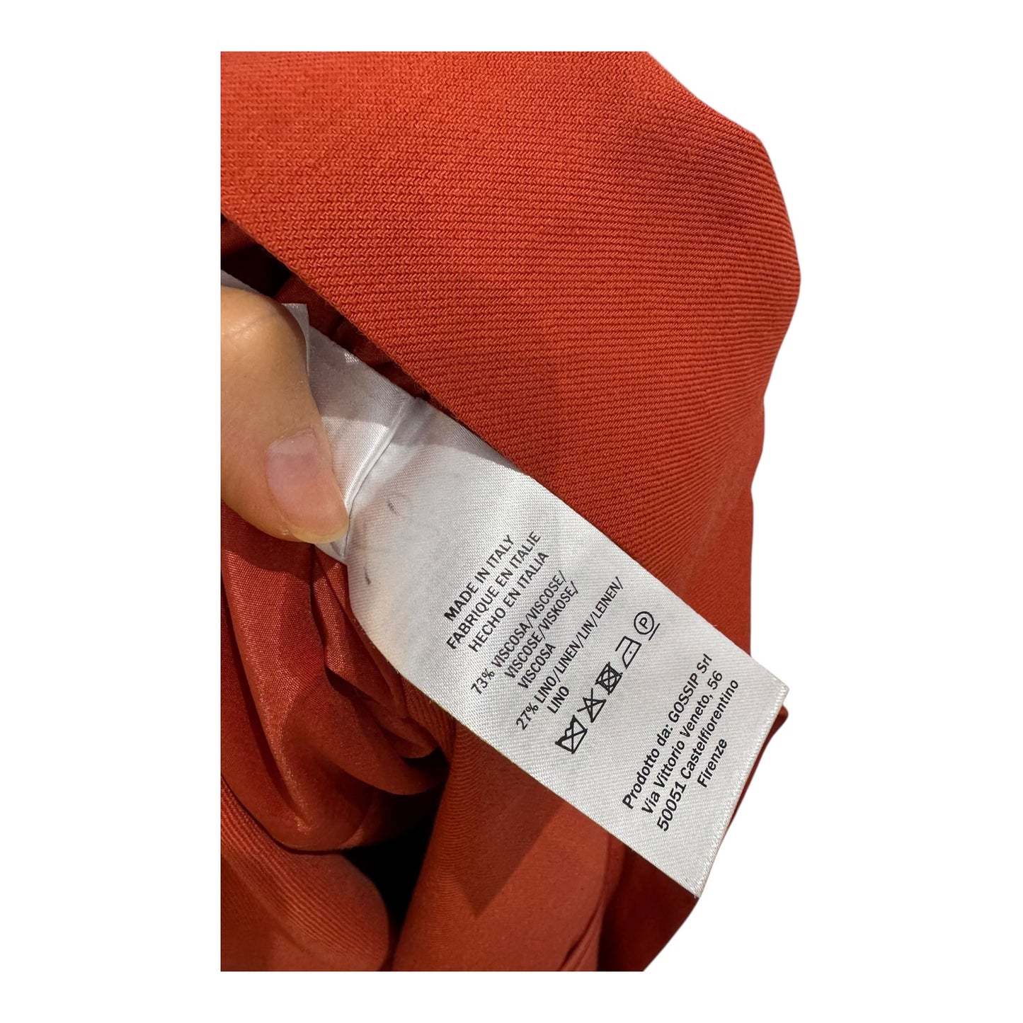 Antonelli Firenze Orange Double Breasted Blazer - 8/10