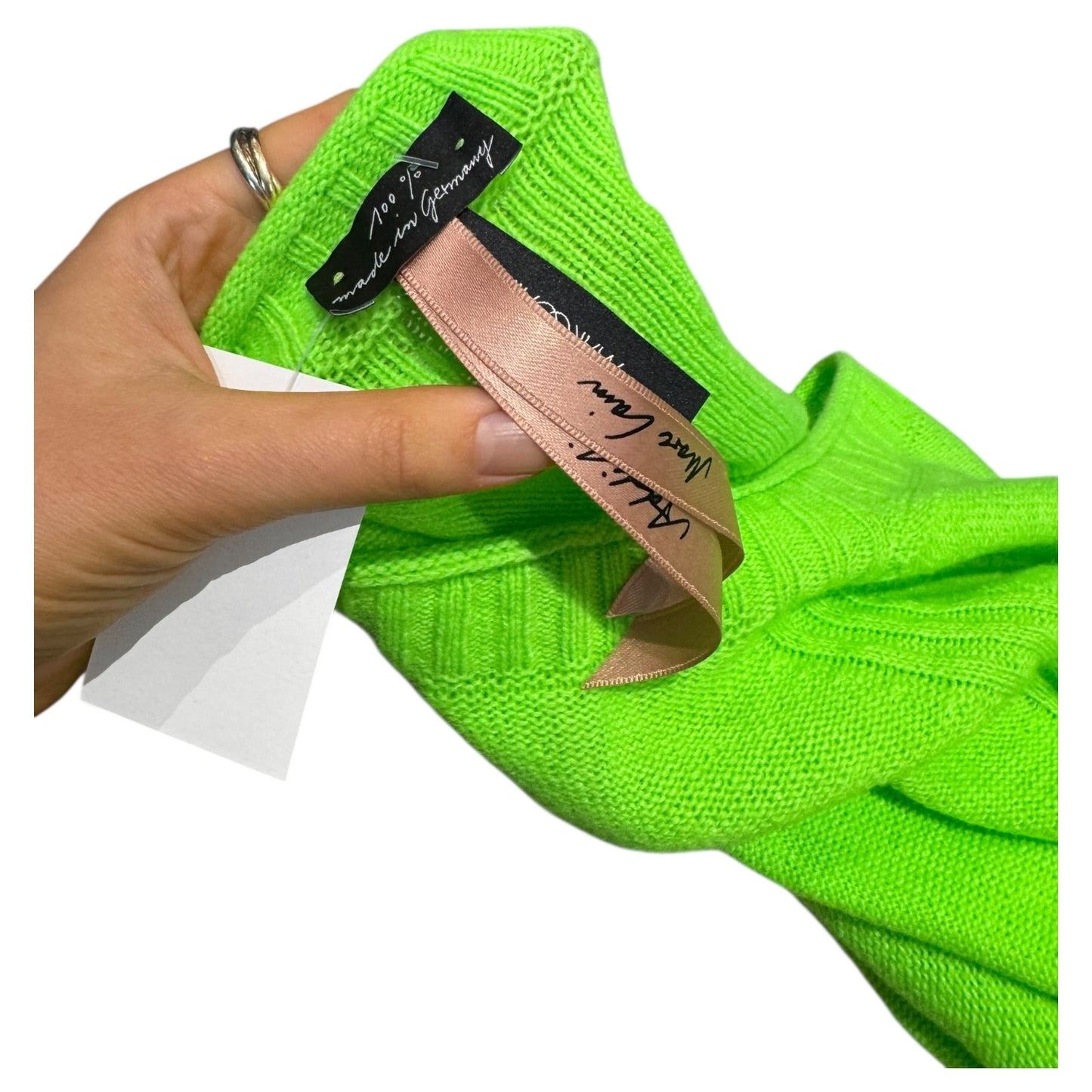 Marc Cain Lime Green Wool Blend Jumper - 14 - NEW