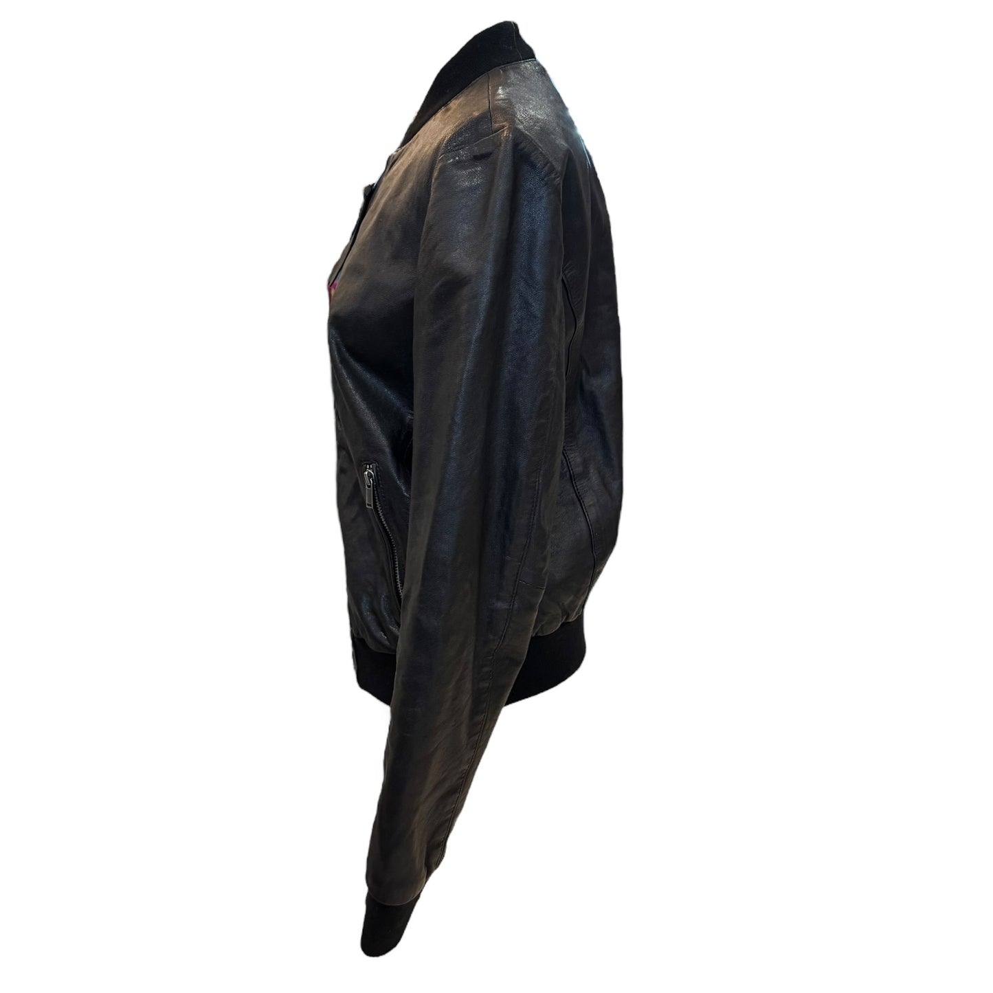 Costume National Black Leather Jacket - 8