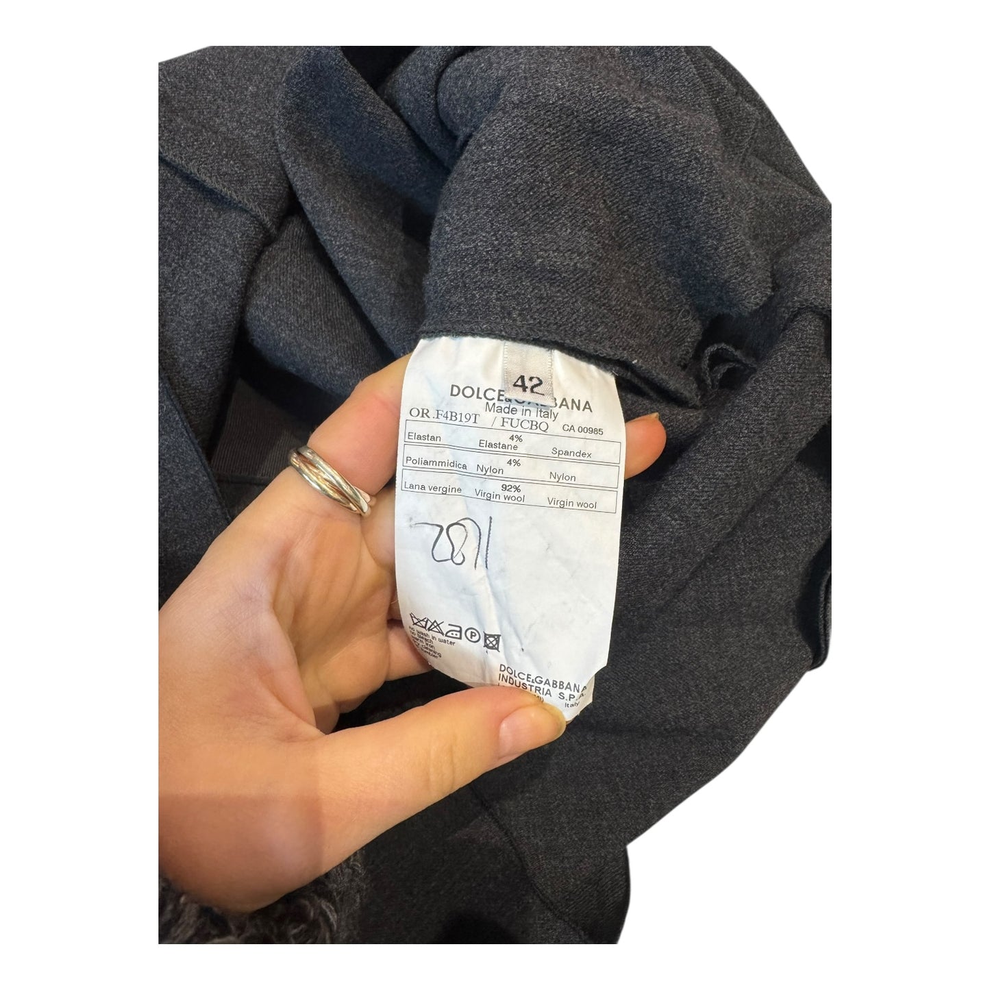 Dolce & Gabbana Wool Knee Length Skirt - 10