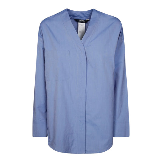 'S Max Mara Yole Blue Shirt - 12