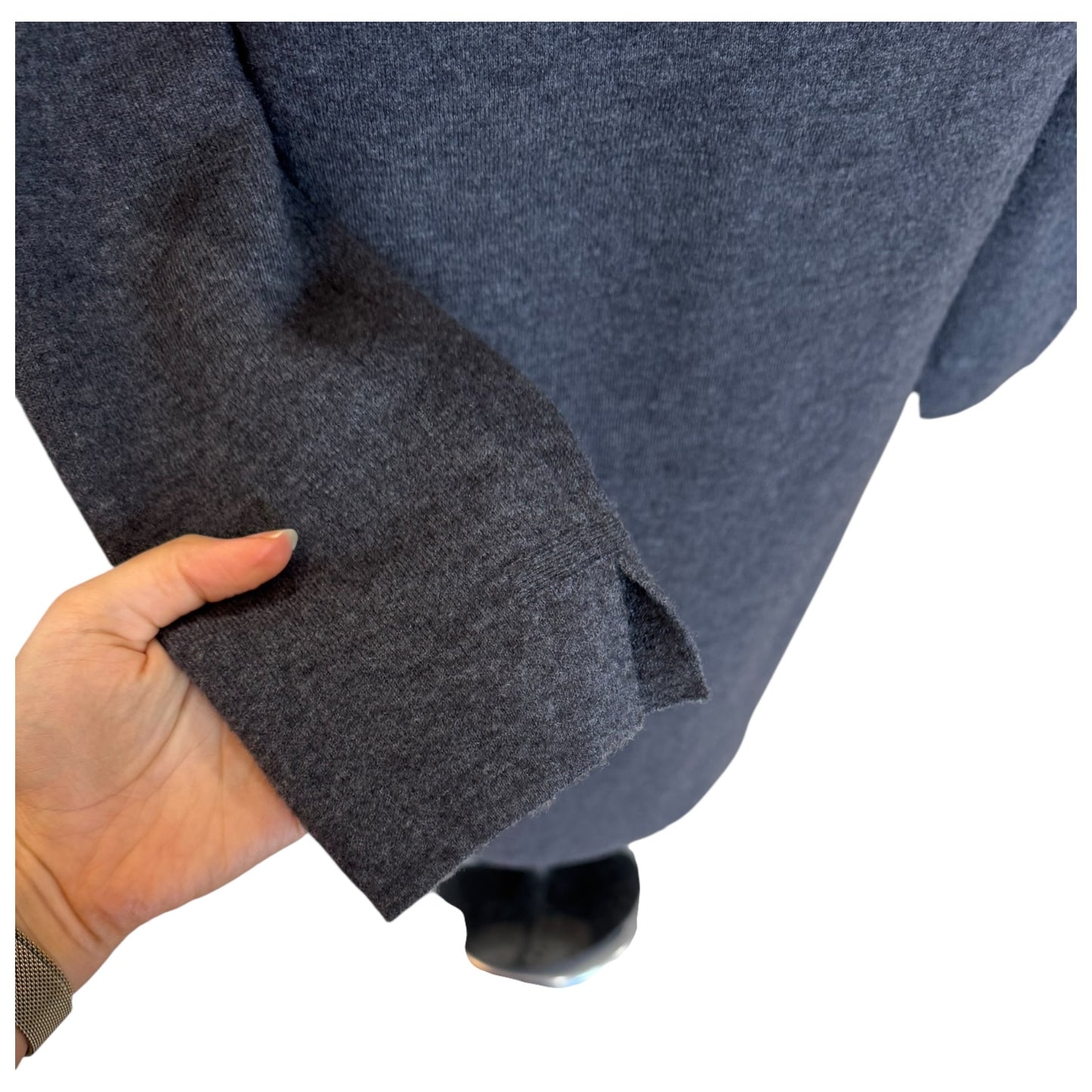 'S Max Mara Grey Cashmere and Wool Dress - 12