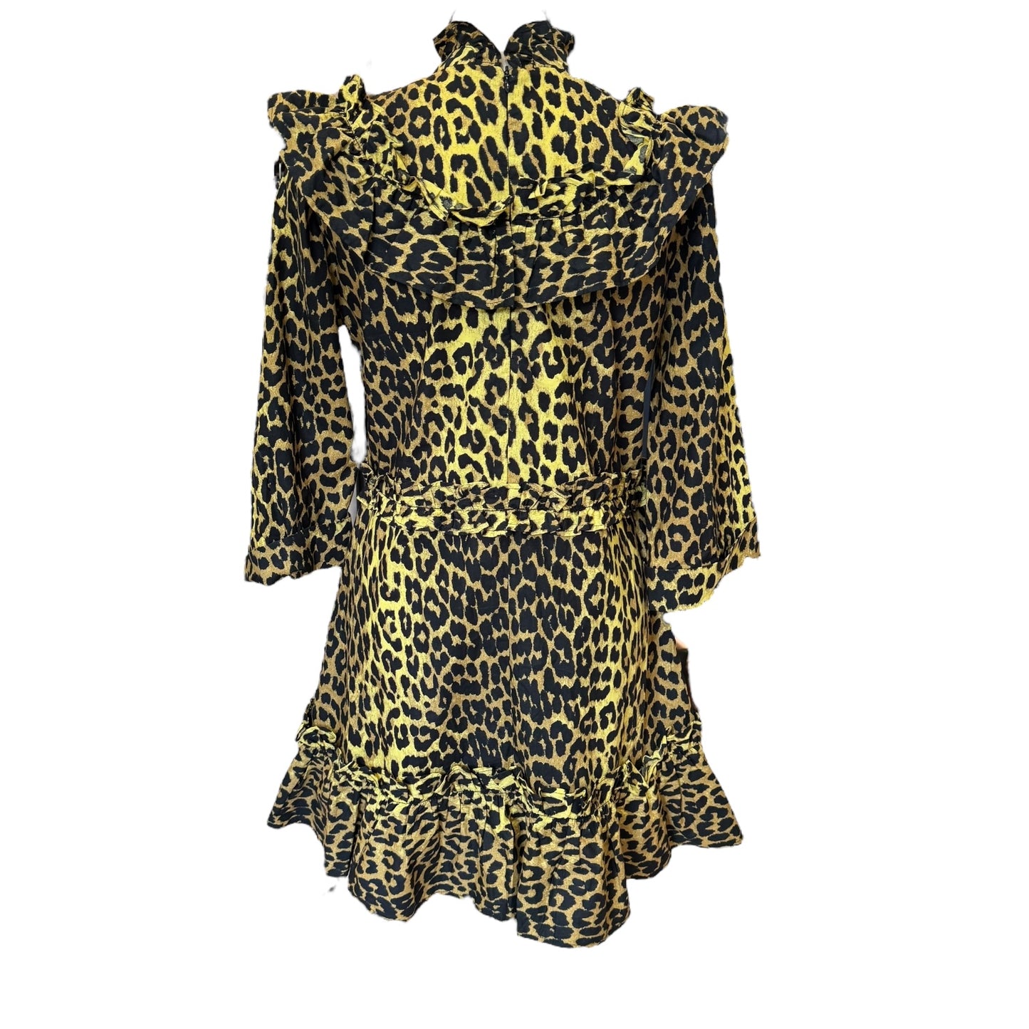 Ganni Yellow and Black Dress - 10