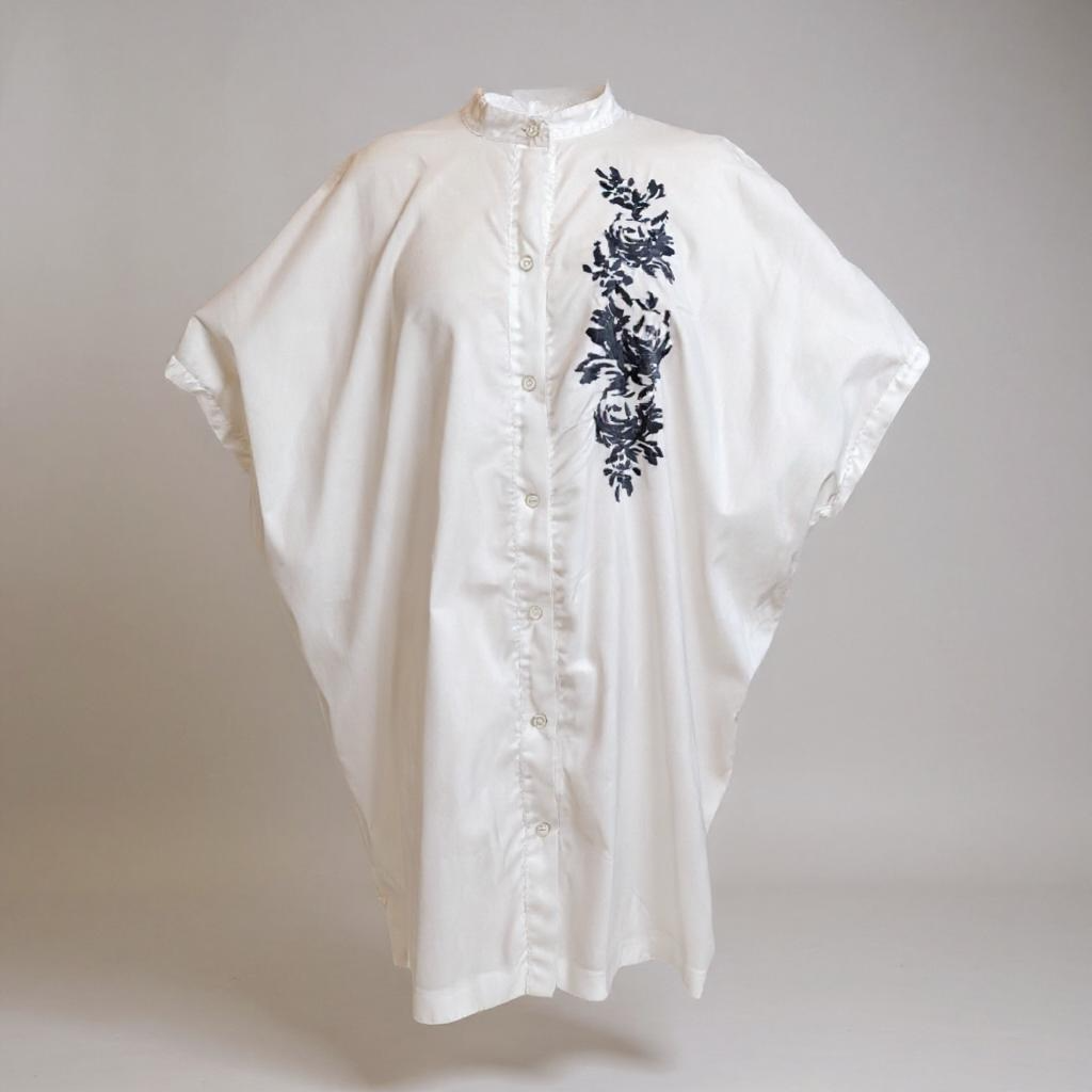 Marina Rinaldi White Embroidered Shirt - 16