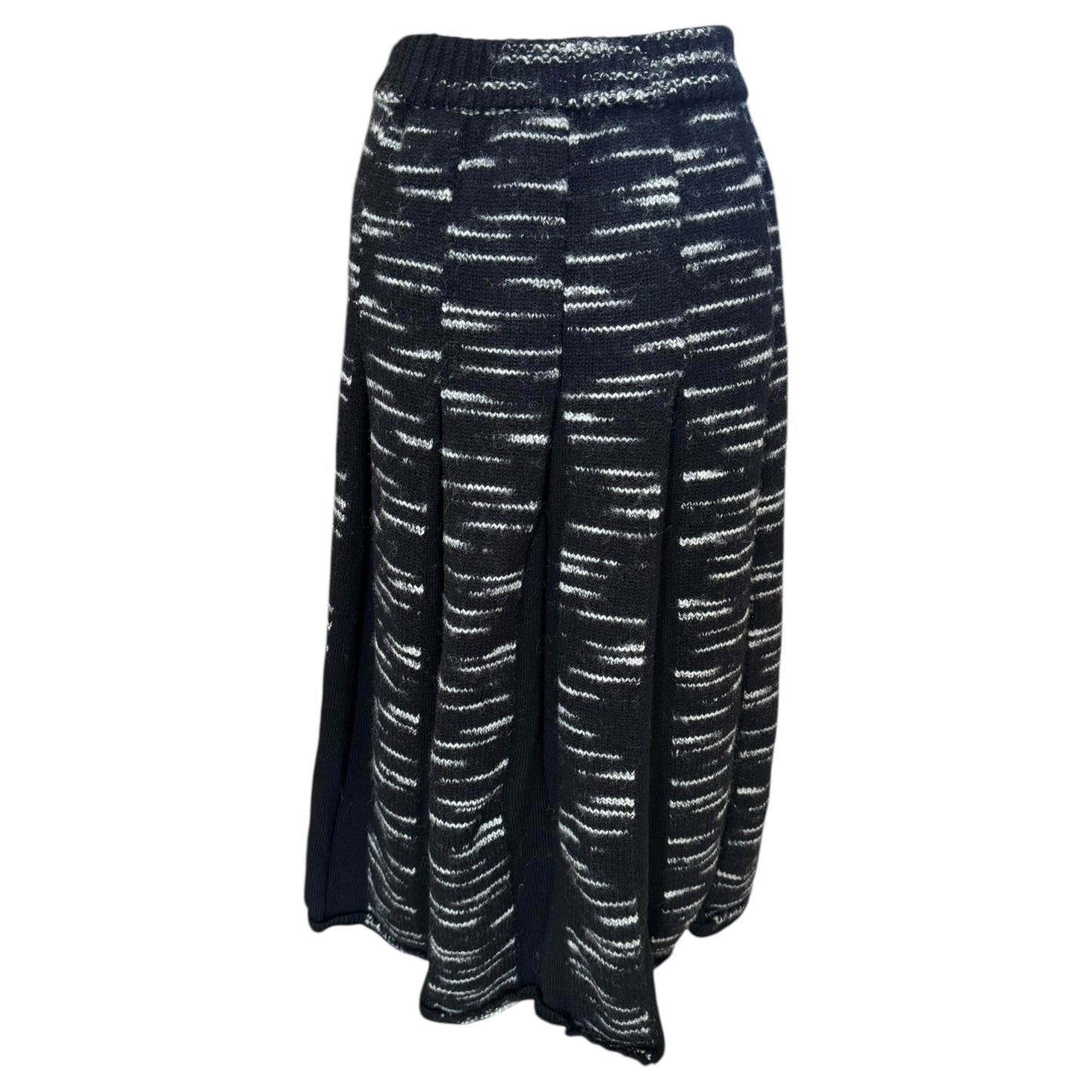 Joseph Black and White Printed Yarn Skirt - 10