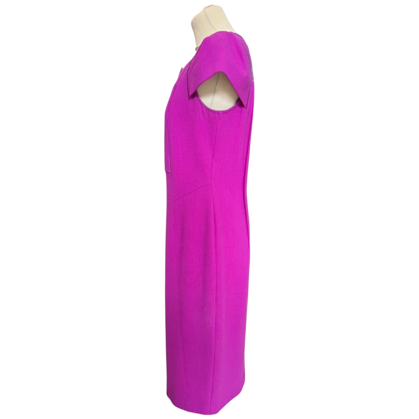 Roland Mouret Cerise Wool Crepe Dress - 12