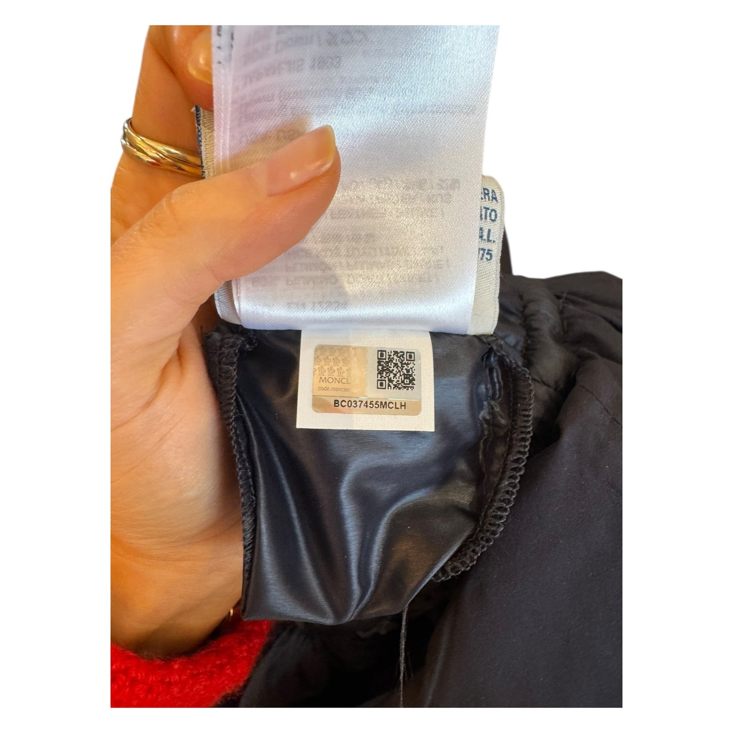 Moncler Navy Peplum Down Jacket - 10