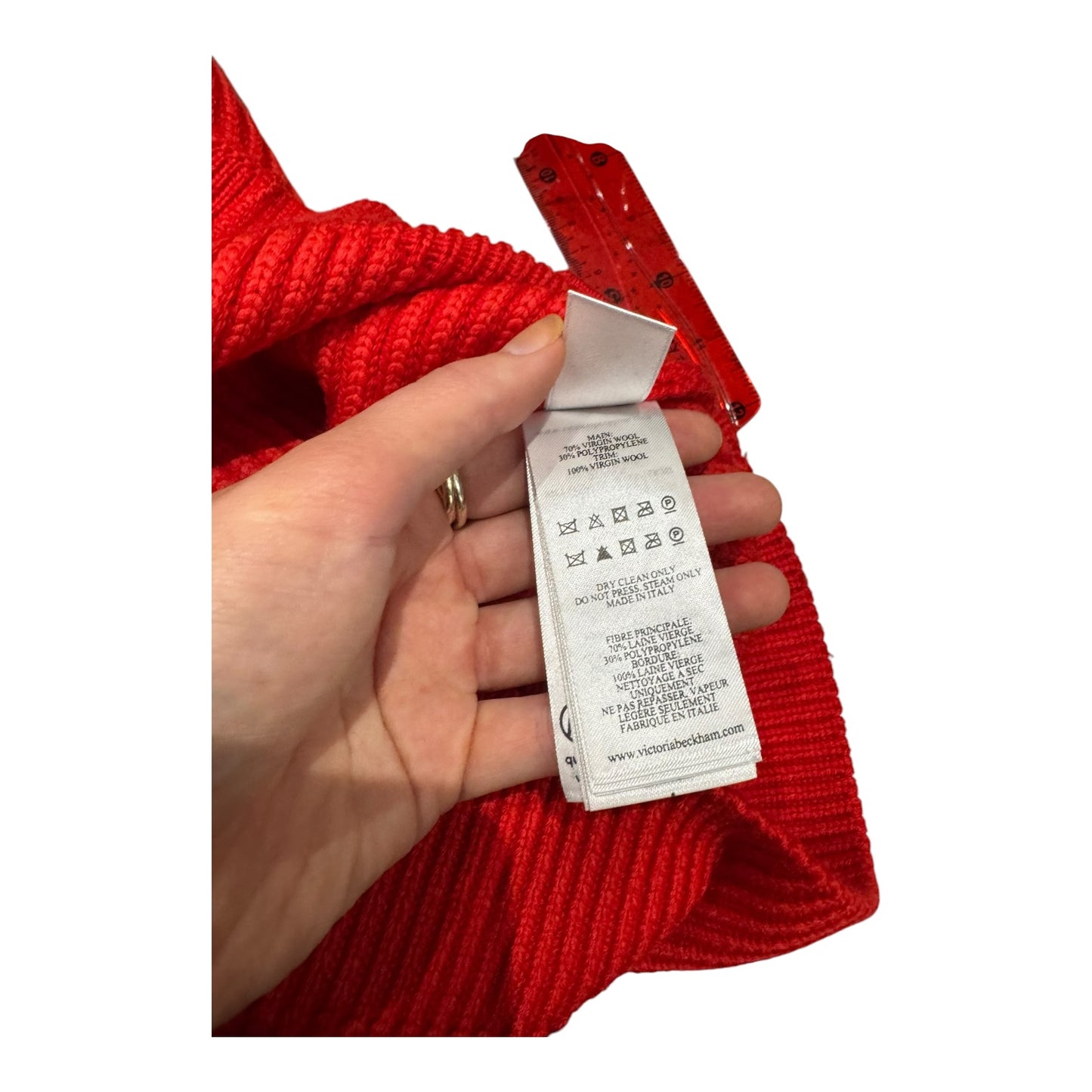 Victoria Beckham Red Cardigan - 10