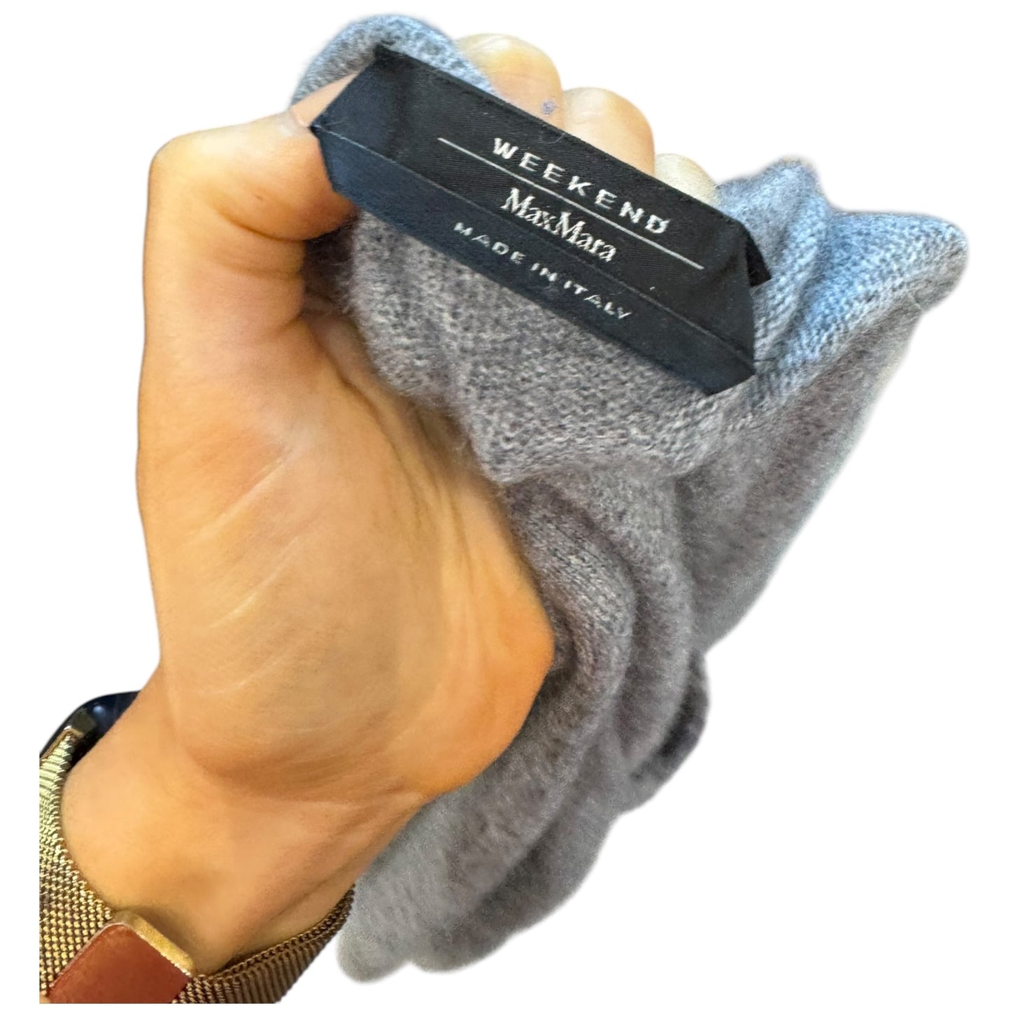 Weekend Max Mara Grey Cashmere V Neck Sweater - 12