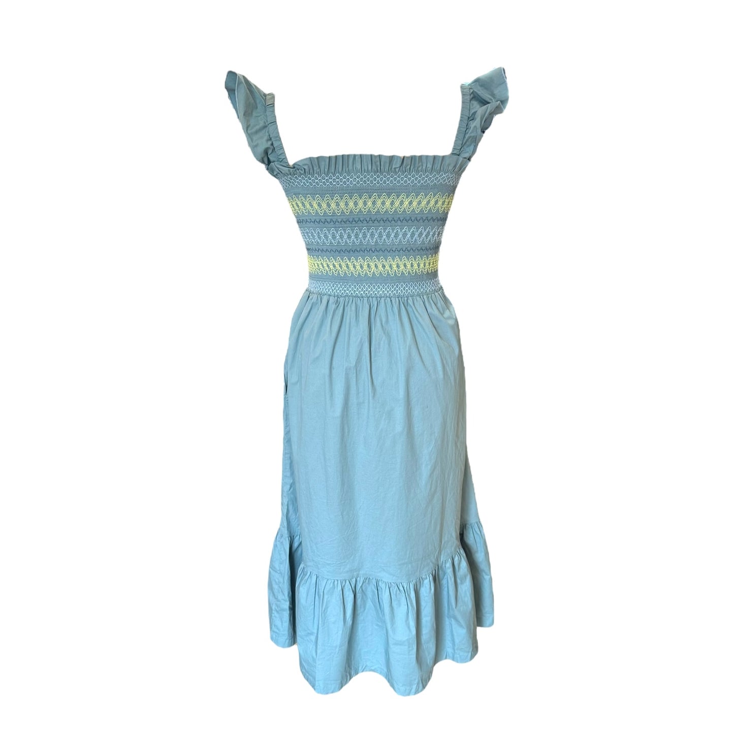 Paul Smith Blue Stretch Cotton Sun Dress - 10