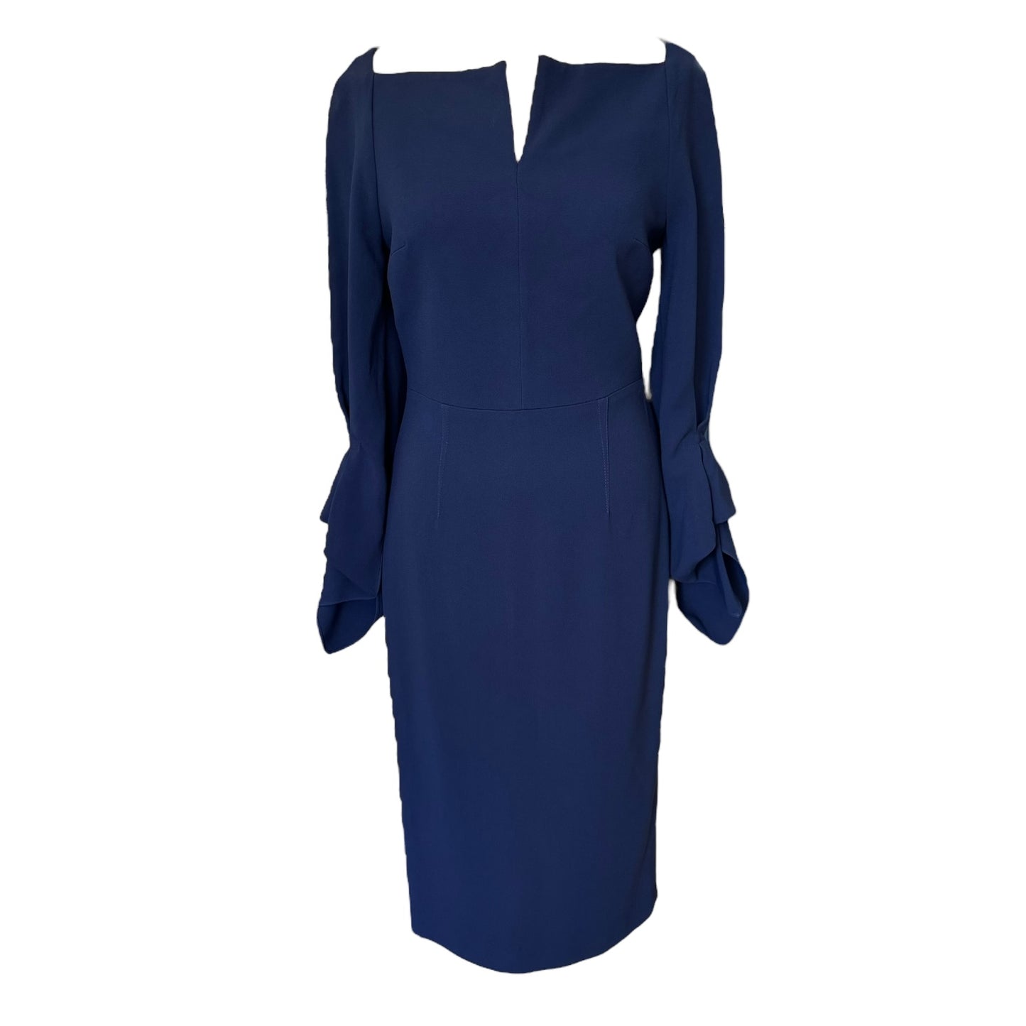 Roland Mouret Navy 'Rosslare' Crepe Dress - 10